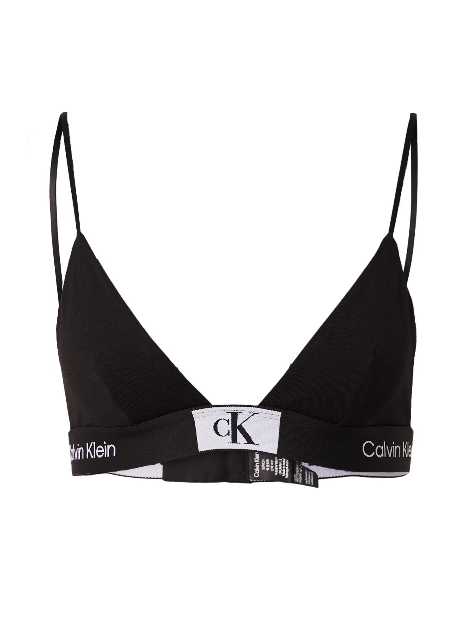 Calvin Klein Underwear Nedrček črna / bela - Pepit.si