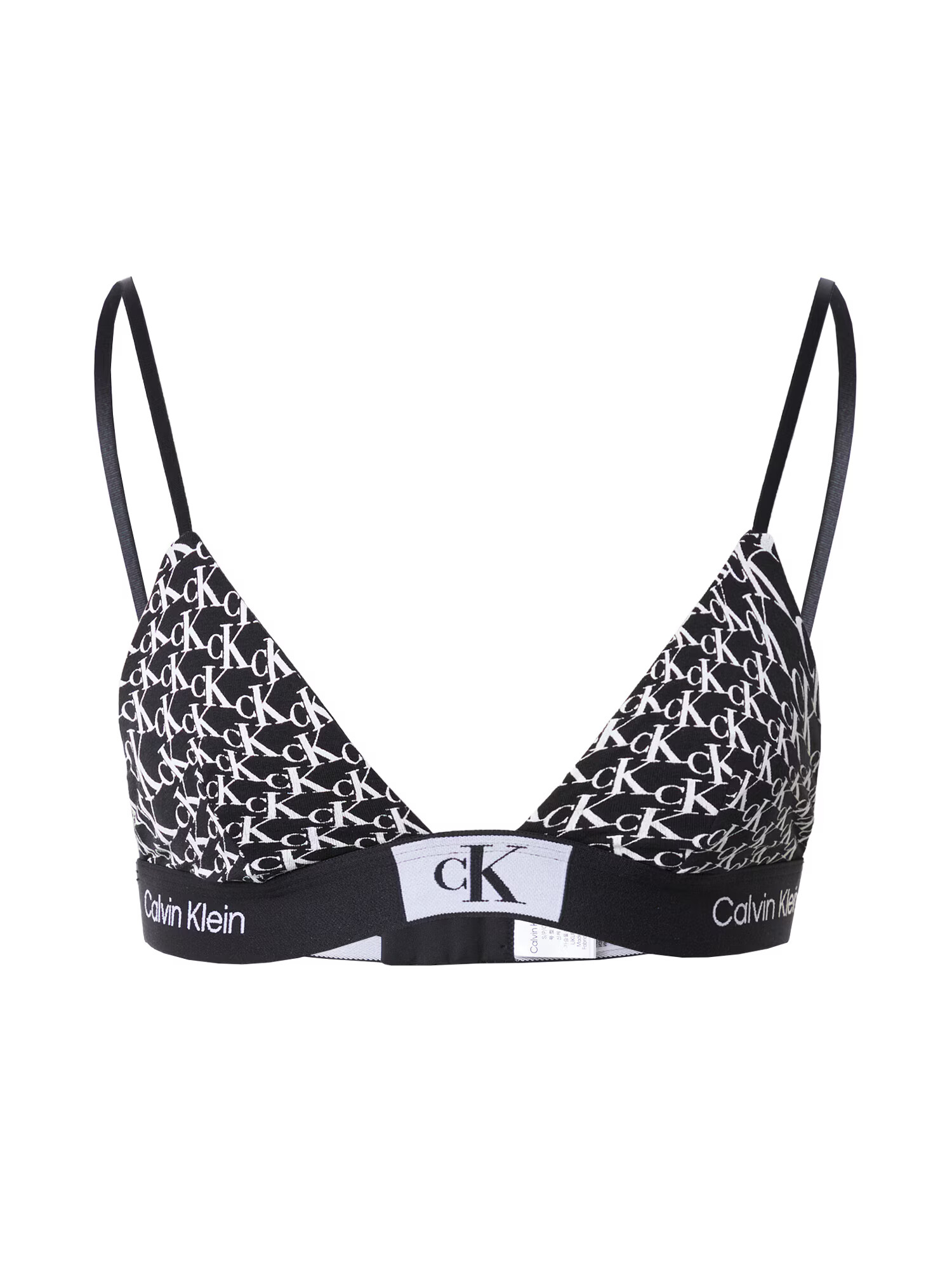 Calvin Klein Underwear Nedrček črna / bela - Pepit.si