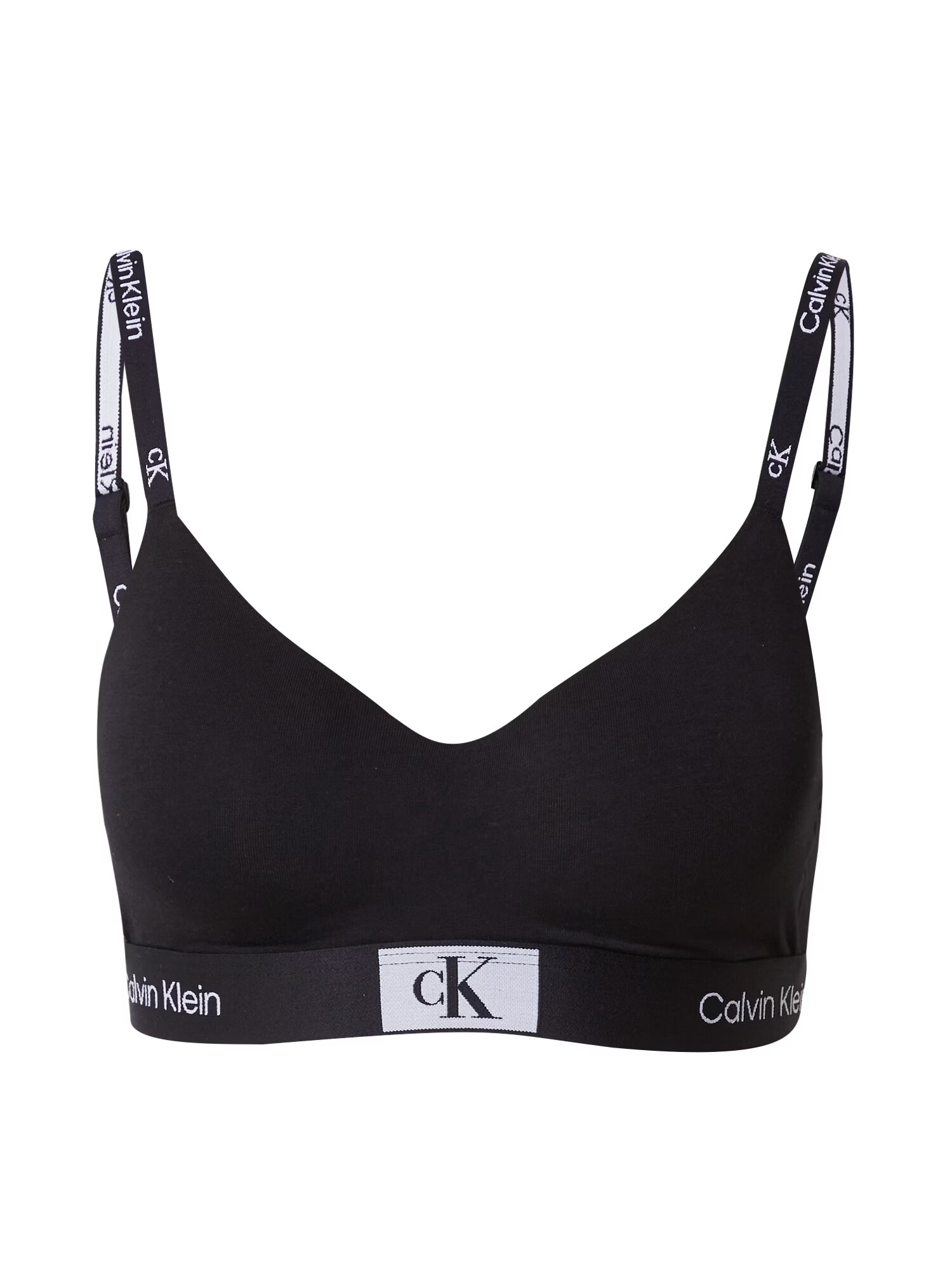 Calvin Klein Underwear Nedrček črna / off-bela - Pepit.si