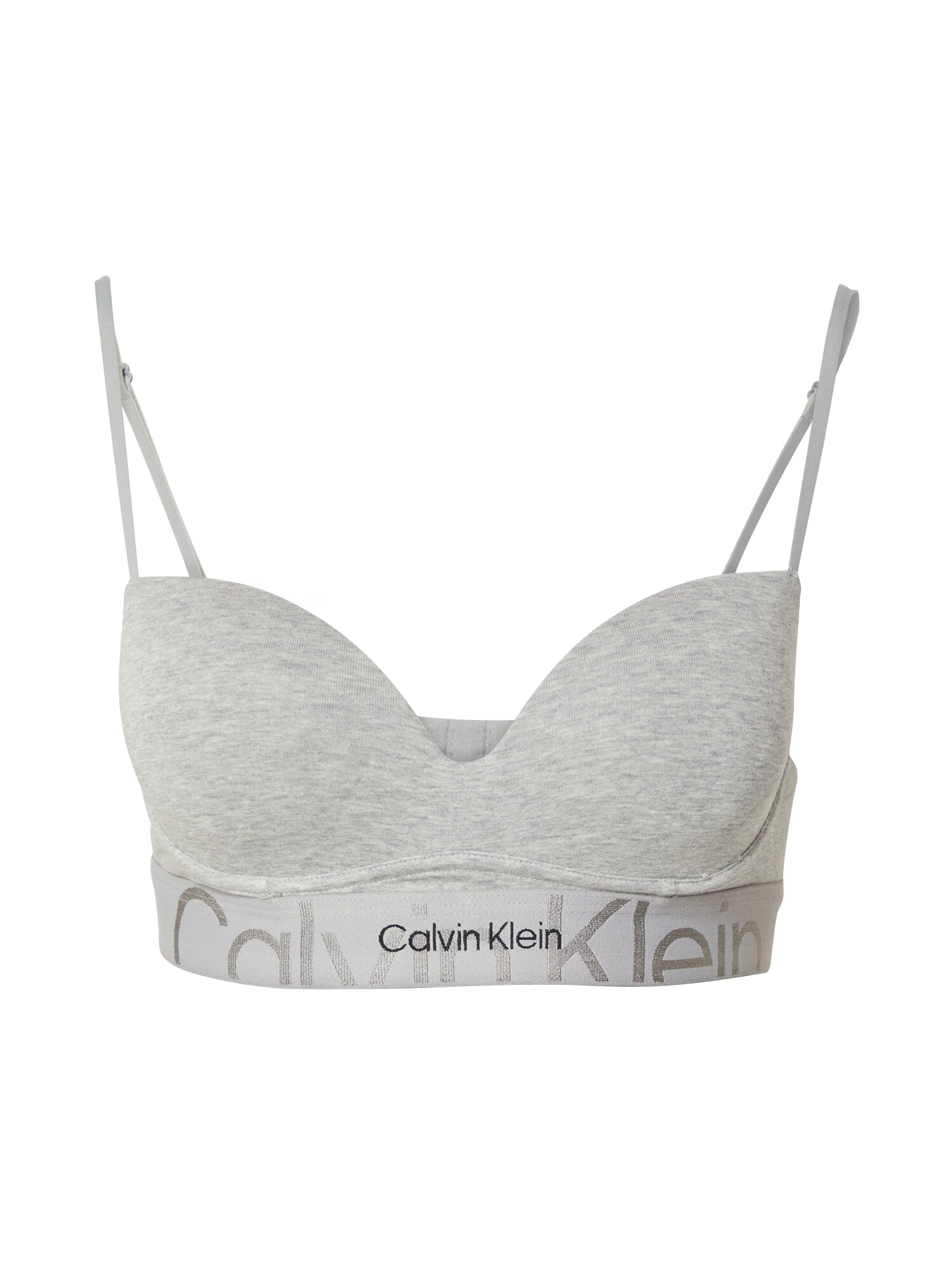 Calvin Klein Underwear Nedrček pegasto siva / črna - Pepit.si