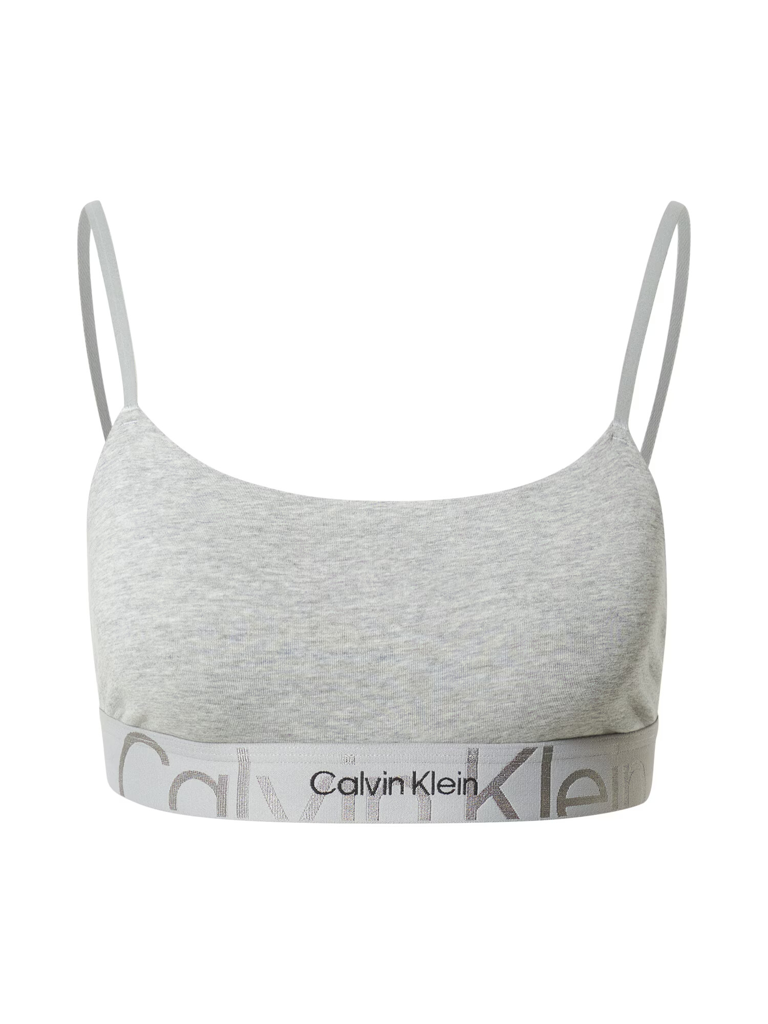 Calvin Klein Underwear Nedrček pegasto siva / črna - Pepit.si