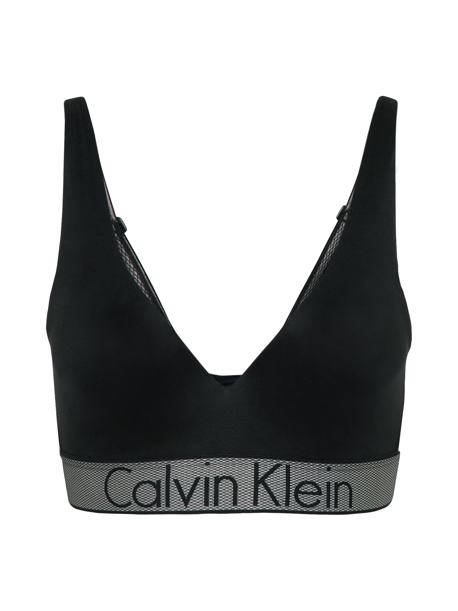 Calvin Klein Underwear Nedrček 'PLUNGE' siva / črna - Pepit.si