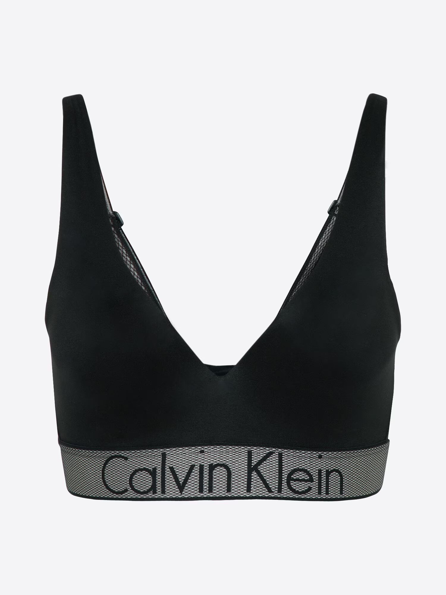 Calvin Klein Underwear Nedrček 'PLUNGE' siva / črna - Pepit.si