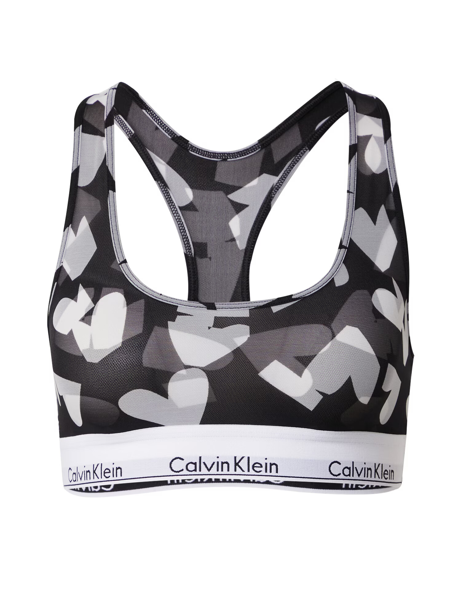 Calvin Klein Underwear Nedrček siva / temno siva / črna / bela - Pepit.si