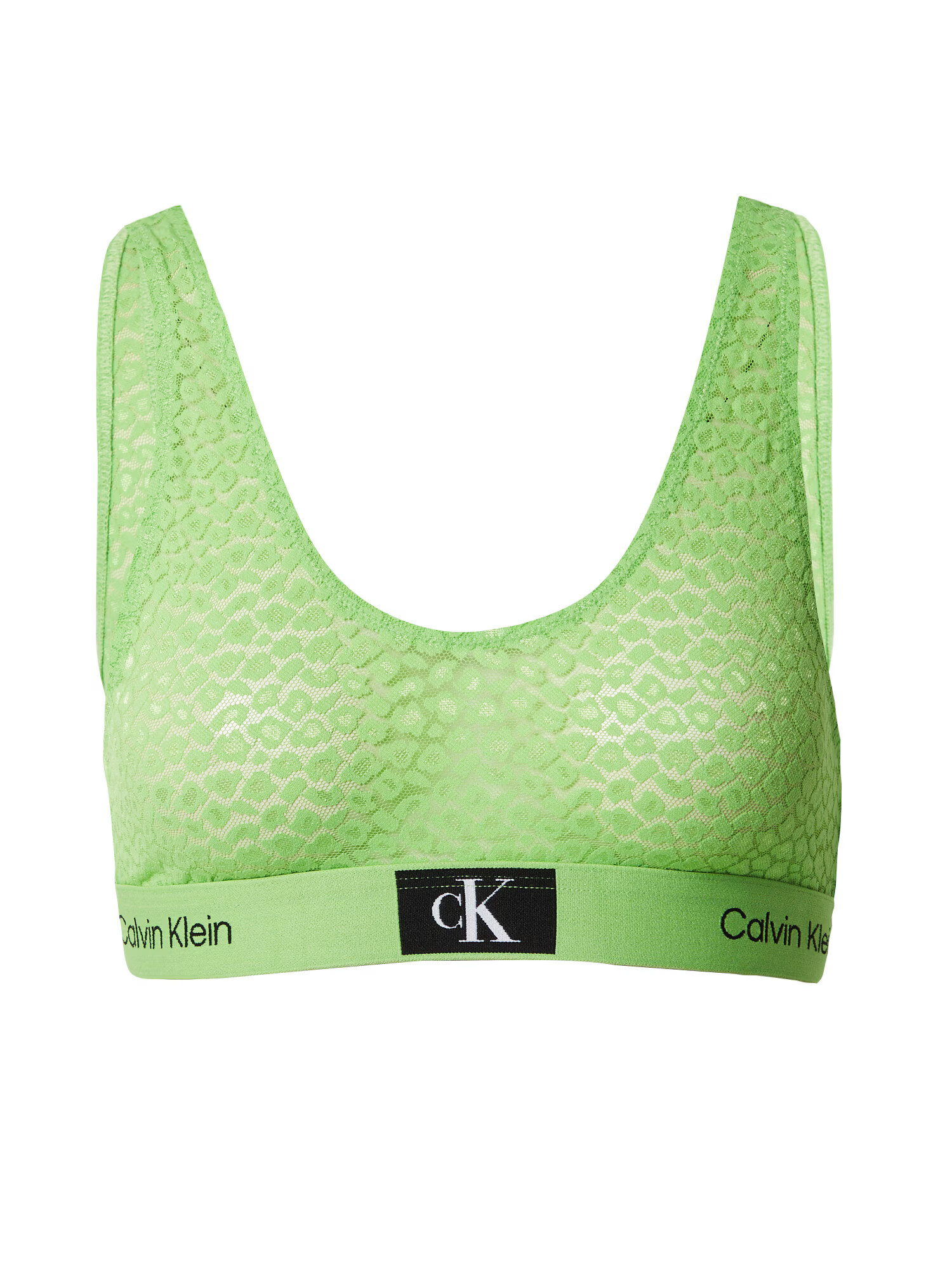 Calvin Klein Underwear Nedrček svetlo zelena / črna / bela - Pepit.si