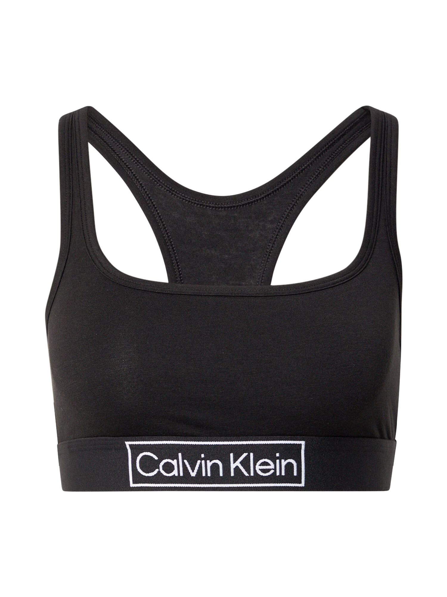 Calvin Klein Underwear Nedrček črna / bela - Pepit.si