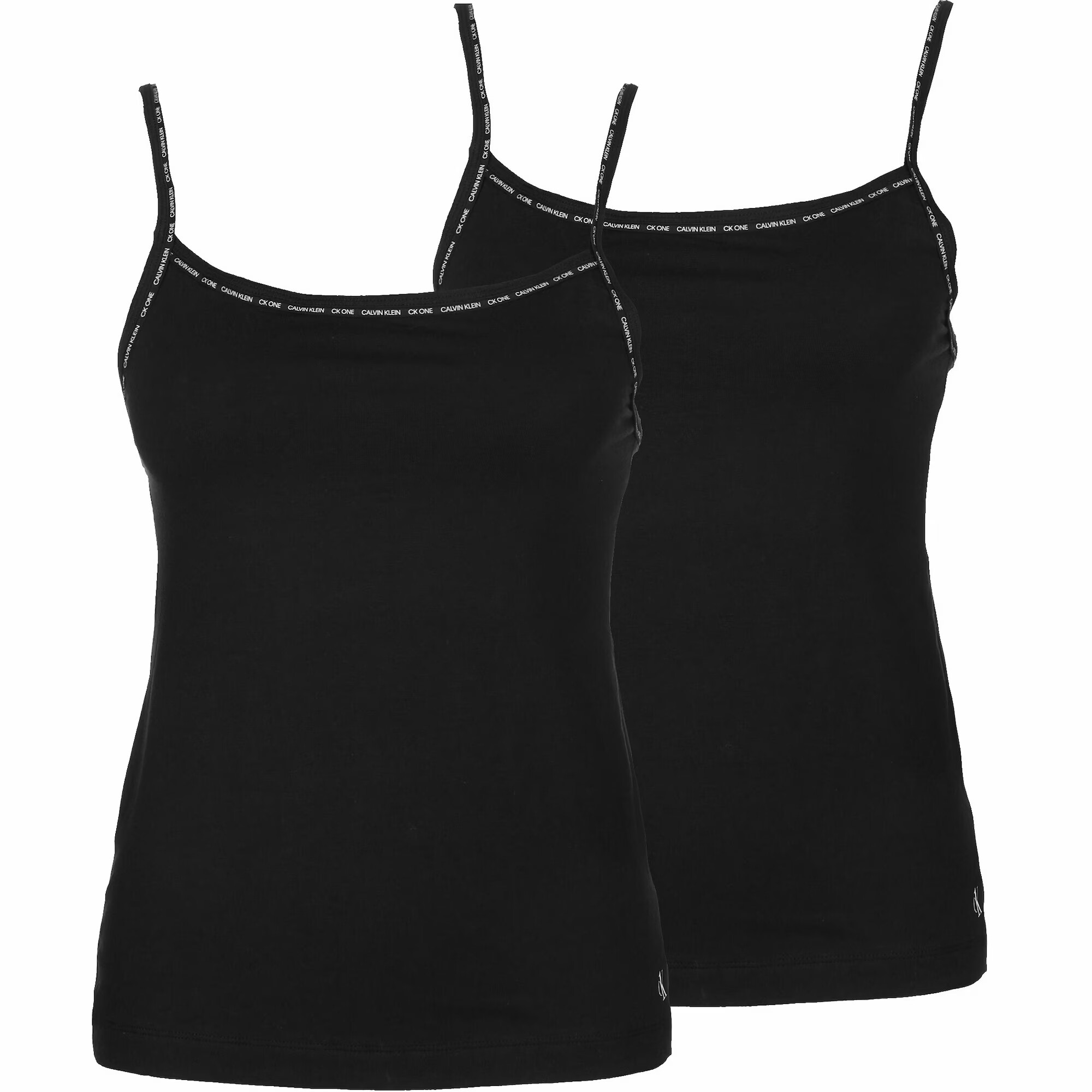 Calvin Klein Underwear Spodnja majica 'CAMISOLE 2PK' črna - Pepit.si