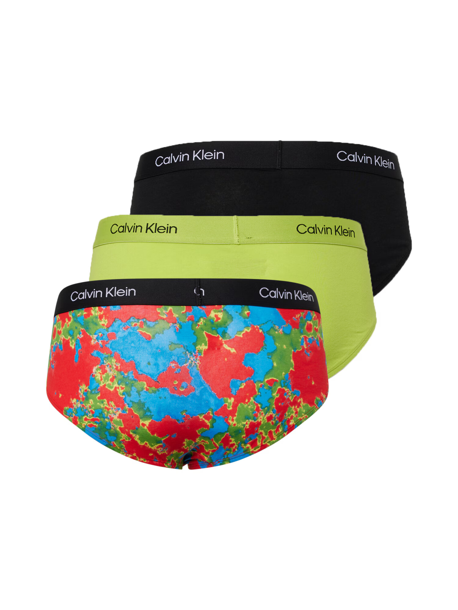 Calvin Klein Underwear Spodnje hlačke cijansko modra / zelena / rdeča / črna - Pepit.si