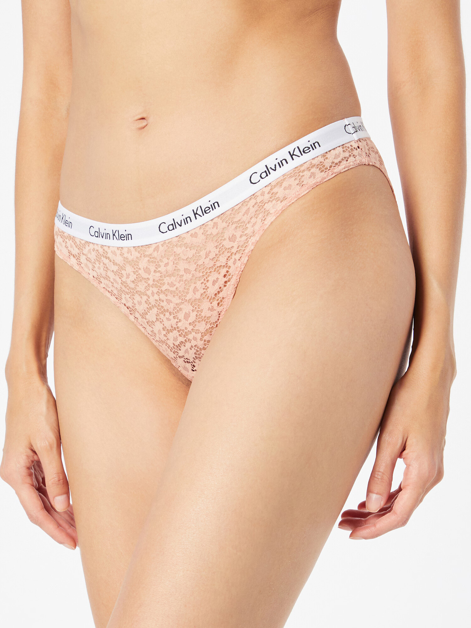 Calvin Klein Underwear Spodnje hlačke nude / črna / bela - Pepit.si