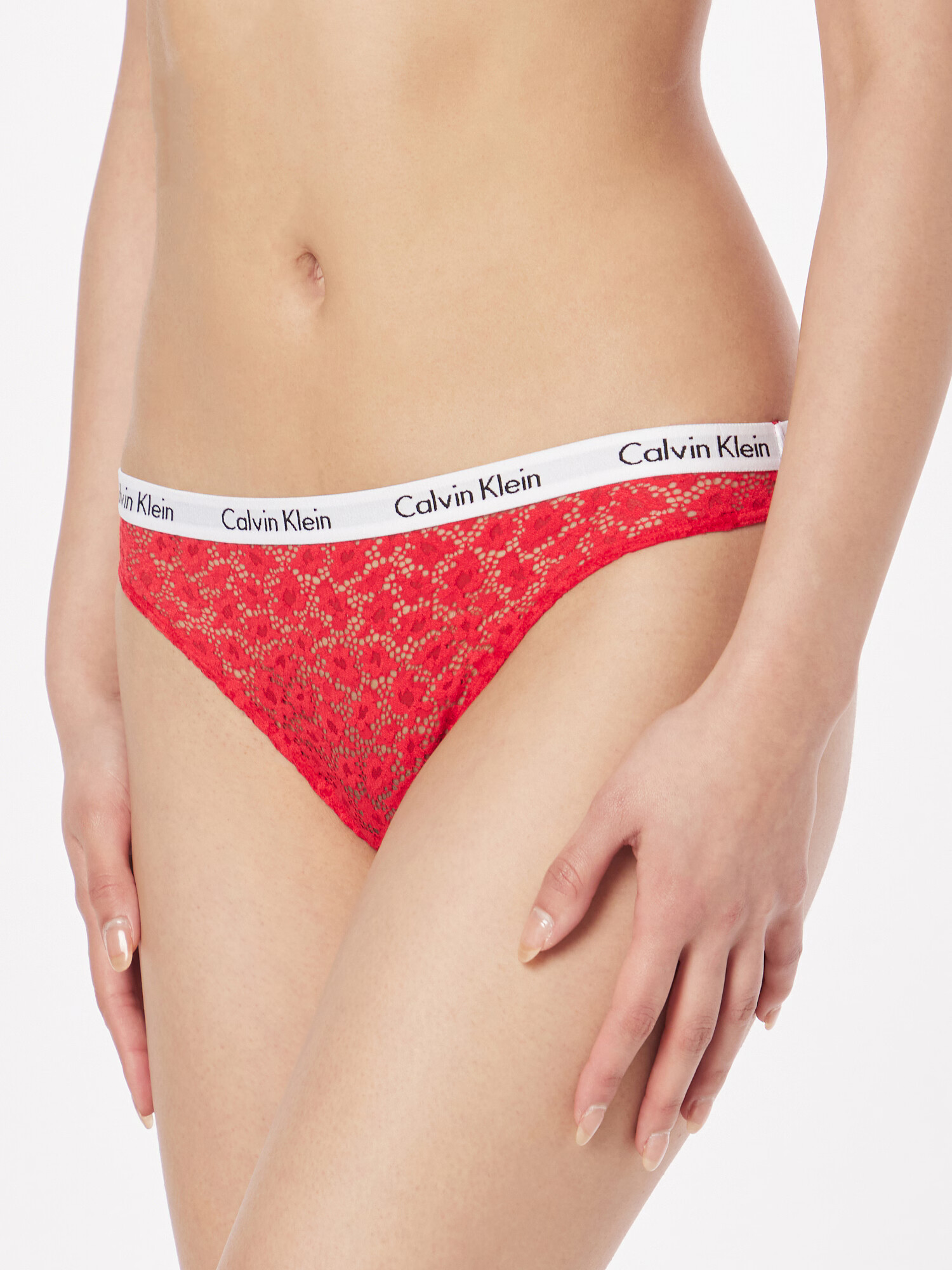 Calvin Klein Underwear Spodnje hlačke rdeča / bela - Pepit.si