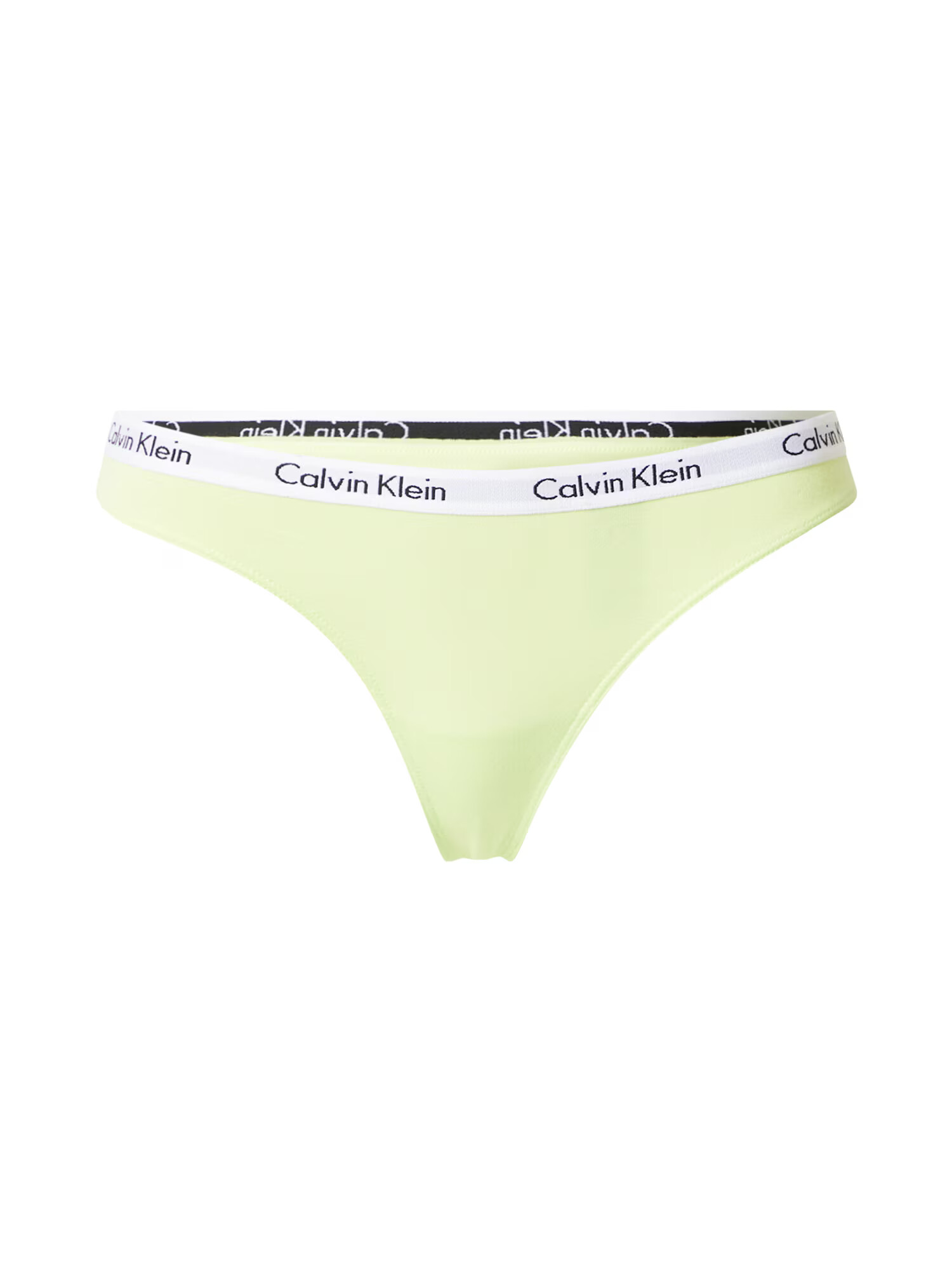 Calvin Klein Underwear Tangice 'CAROUSEL' svetlo zelena / črna / bela - Pepit.si