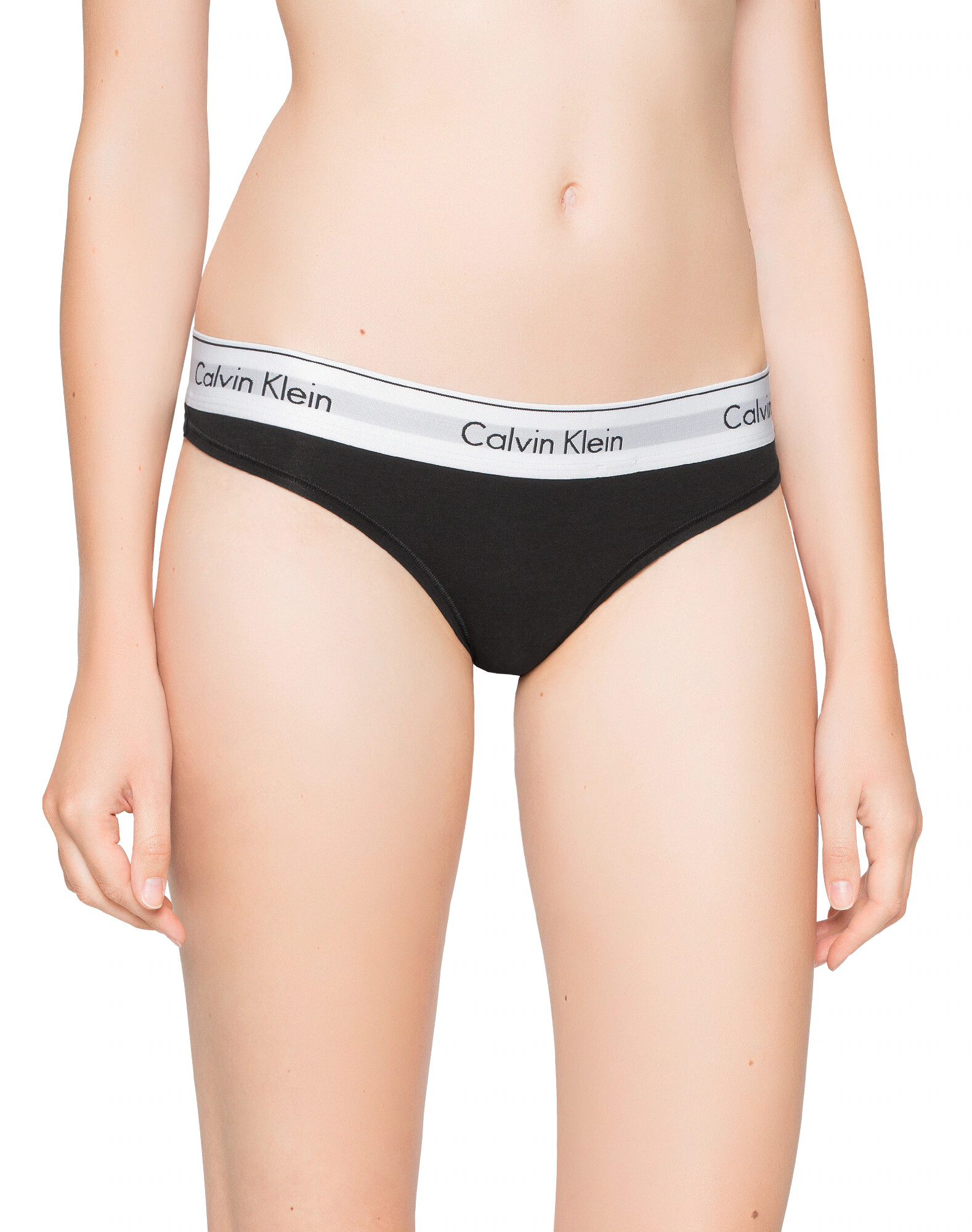 Calvin Klein Underwear Tangice siva / črna / bela - Pepit.si