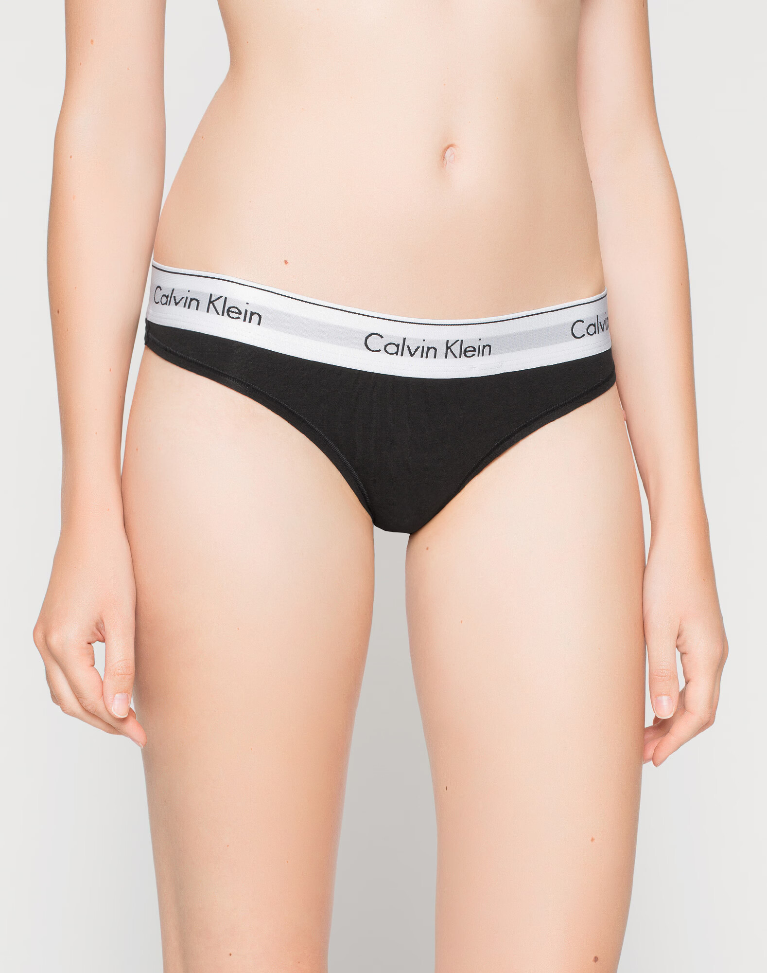 Calvin Klein Underwear Tangice siva / črna / bela - Pepit.si