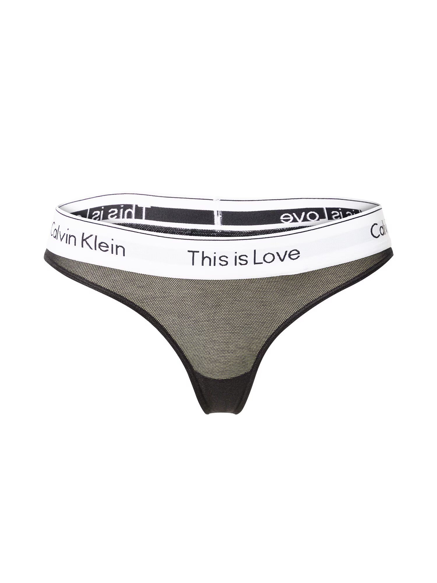 Calvin Klein Underwear Tangice črna / bela - Pepit.si