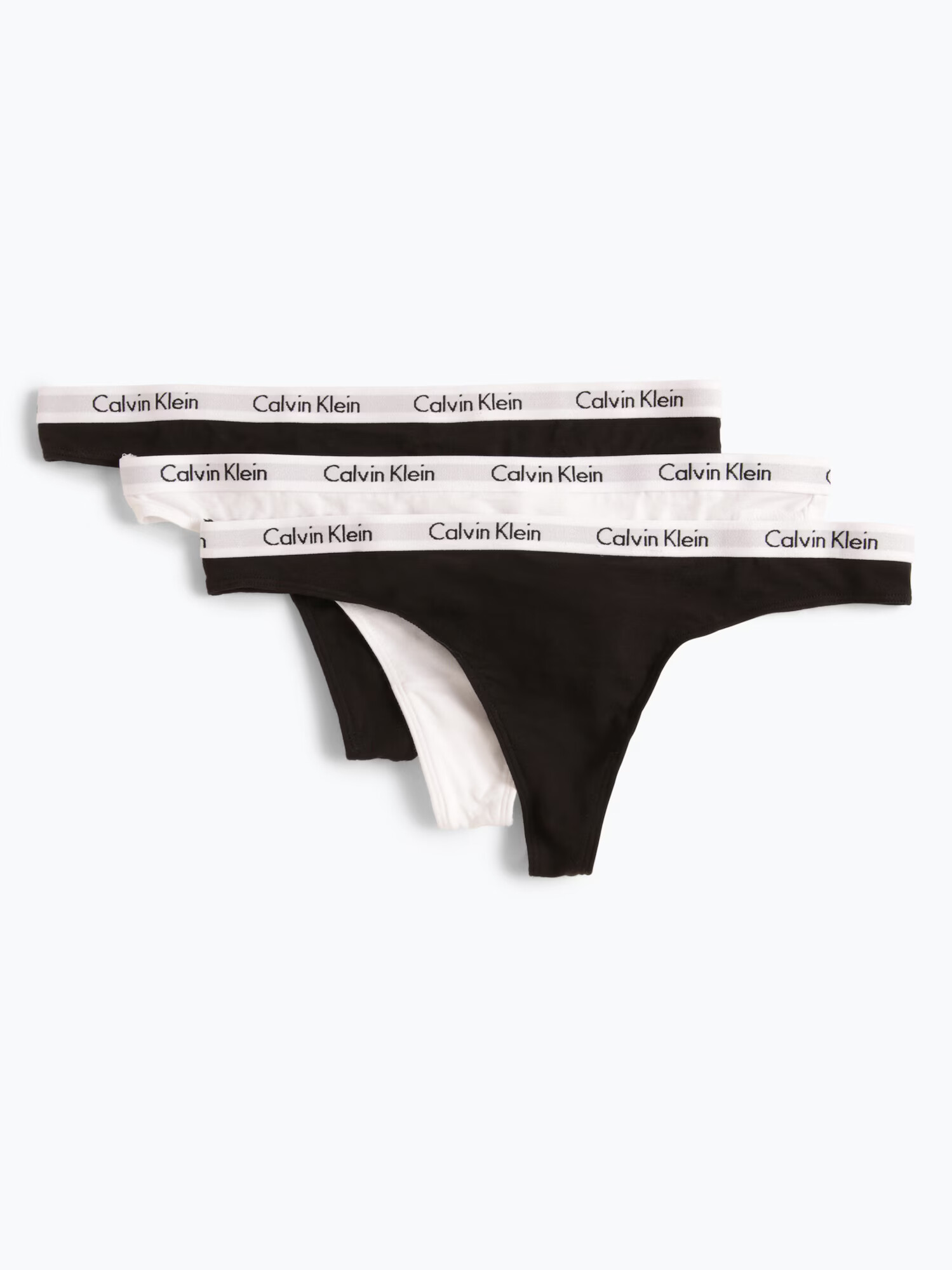 Calvin Klein Underwear Tangice črna / bela - Pepit.si