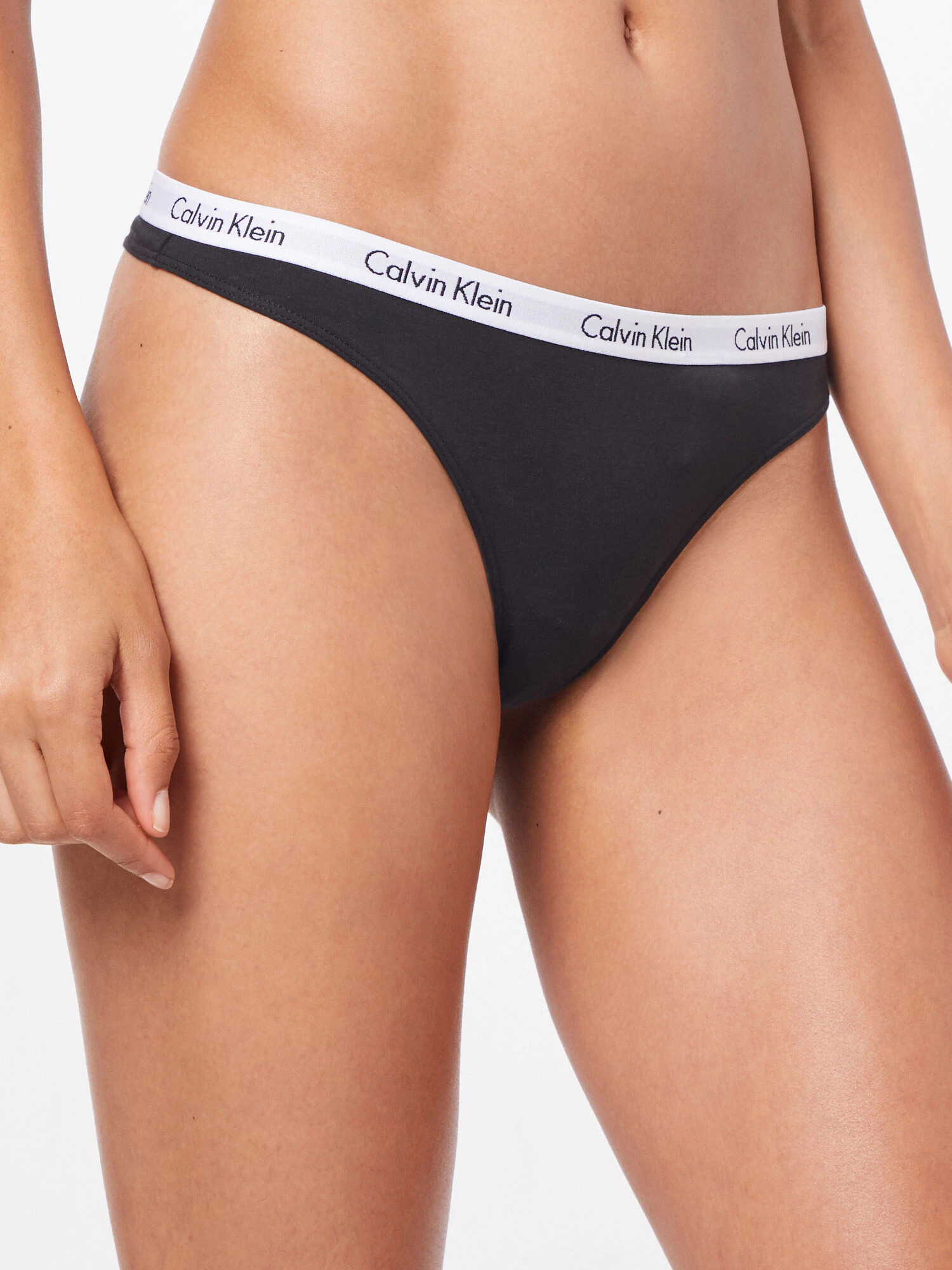 Calvin Klein Underwear Tangice črna / bela - Pepit.si