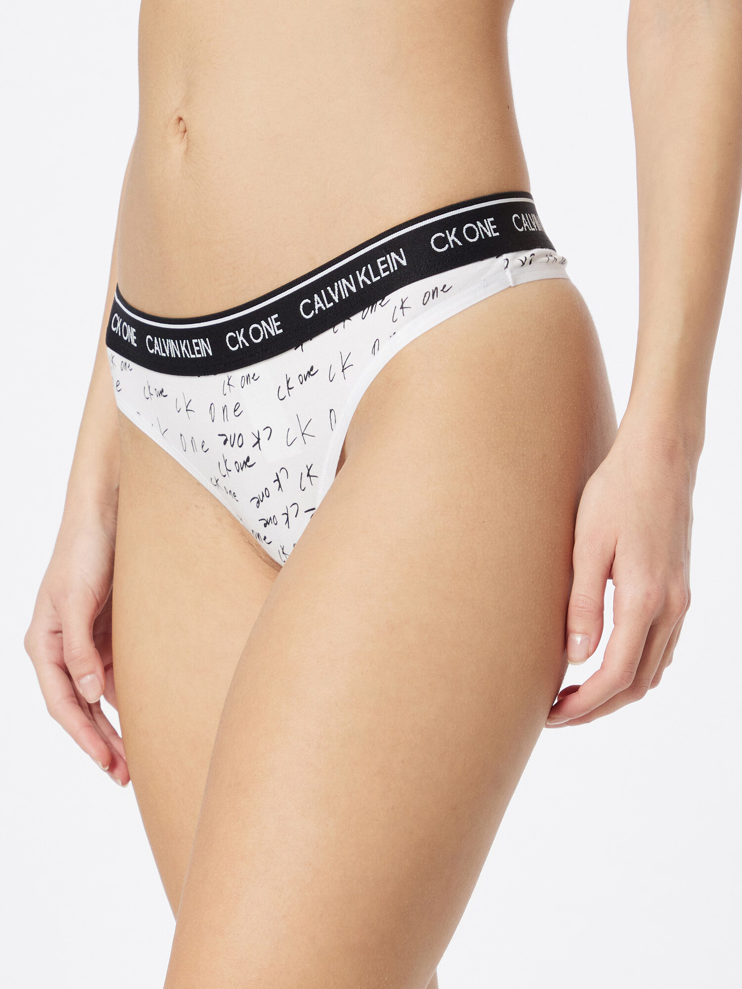 Calvin Klein Underwear Tangice črna / bela - Pepit.si