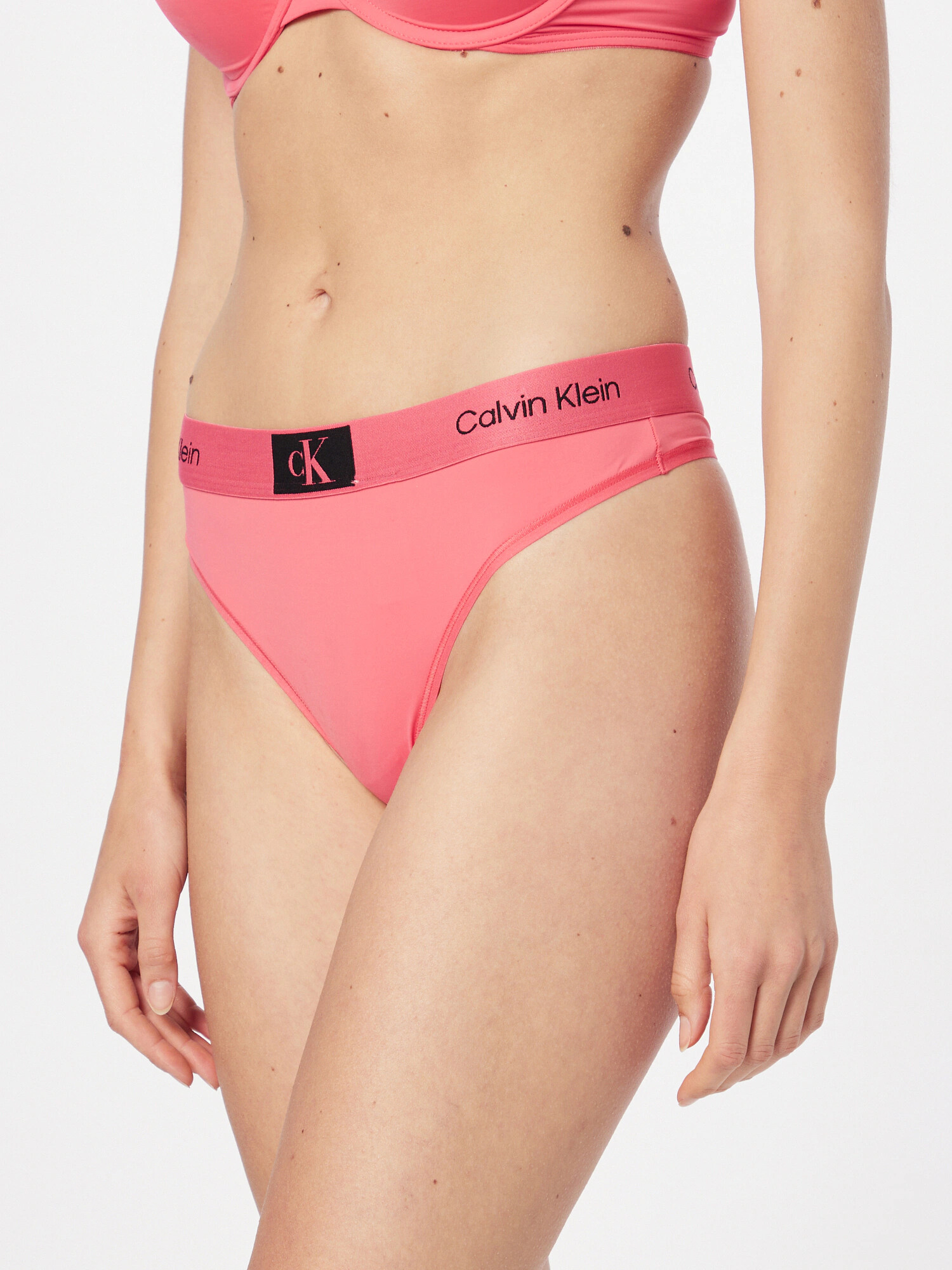 Calvin Klein Underwear Tangice fuksija / črna - Pepit.si