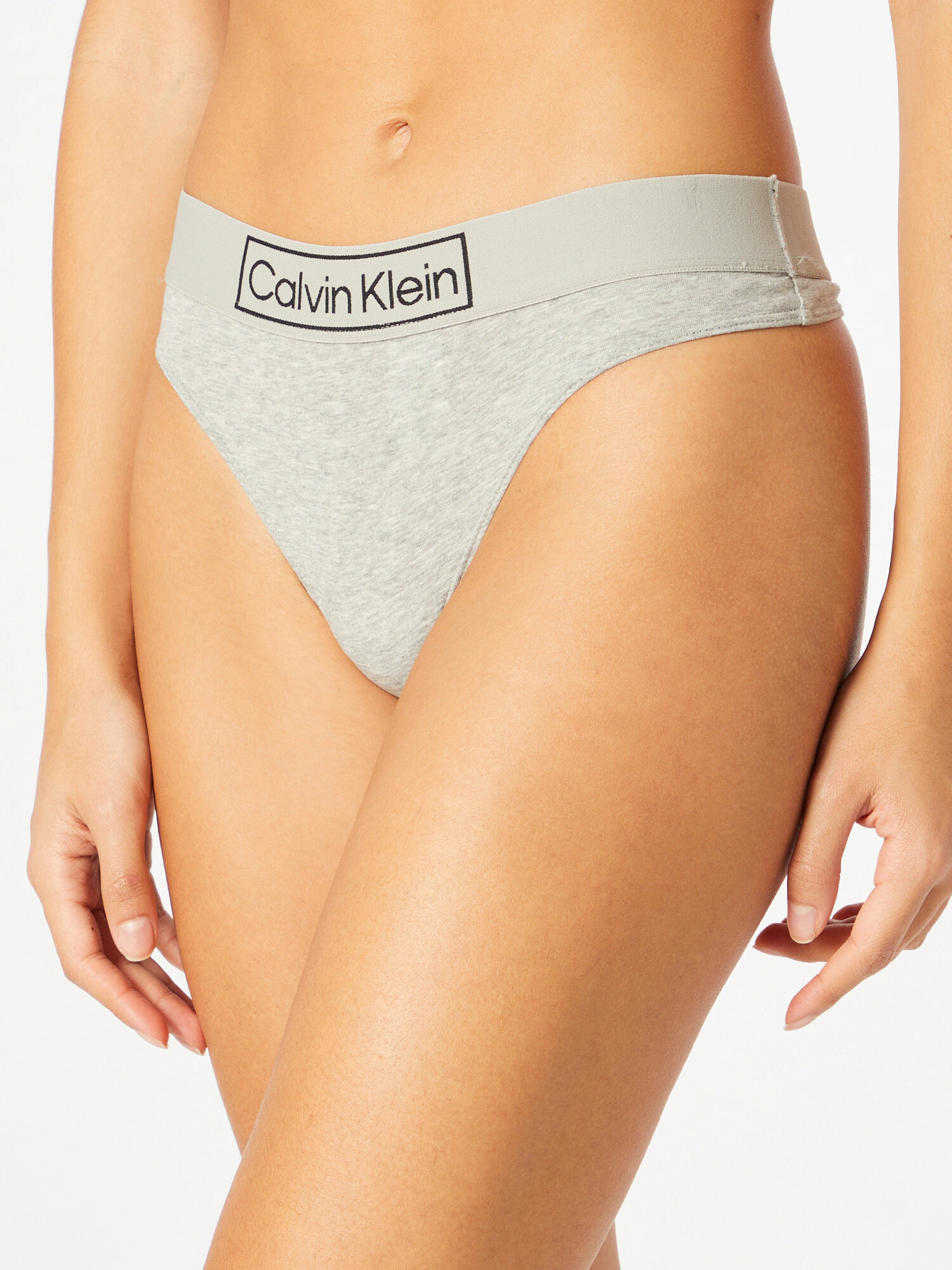 Calvin Klein Underwear Tangice pegasto siva / črna - Pepit.si