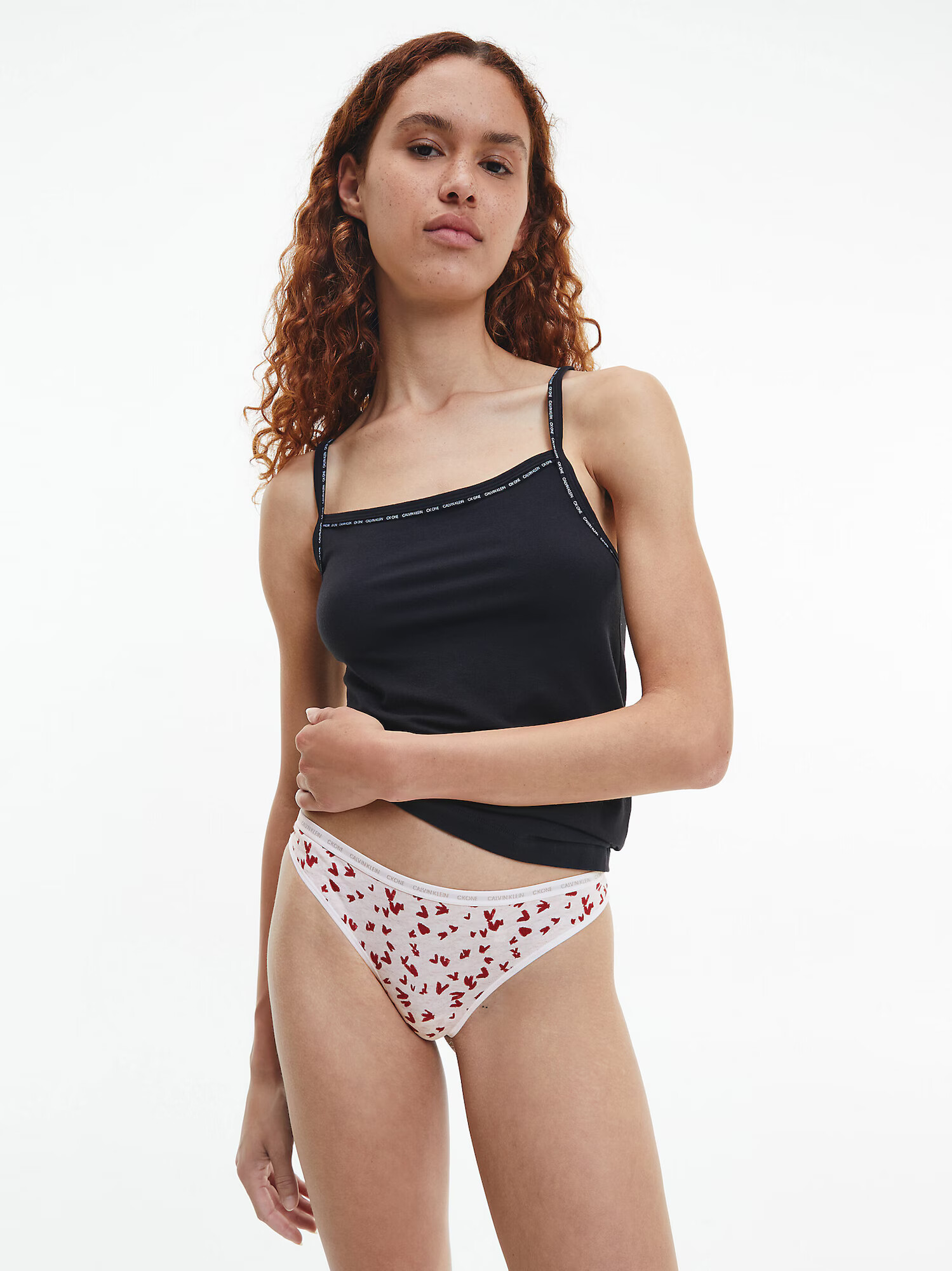 Calvin Klein Underwear Tangice robida / rdeče vijolična / bela / volneno bela - Pepit.si