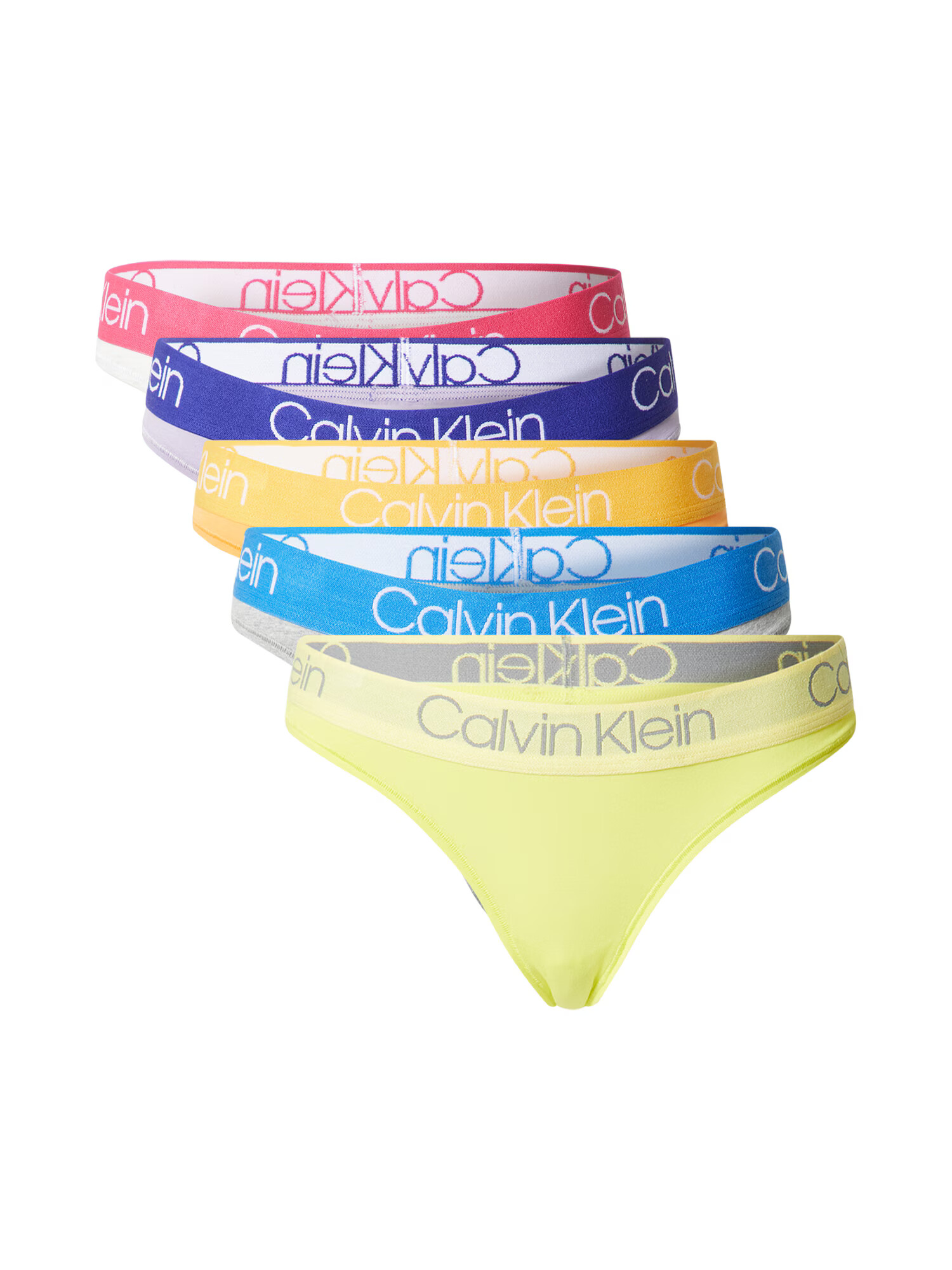 Calvin Klein Underwear Tangice turkizna / bela / apno / temno liila / brusnica - Pepit.si