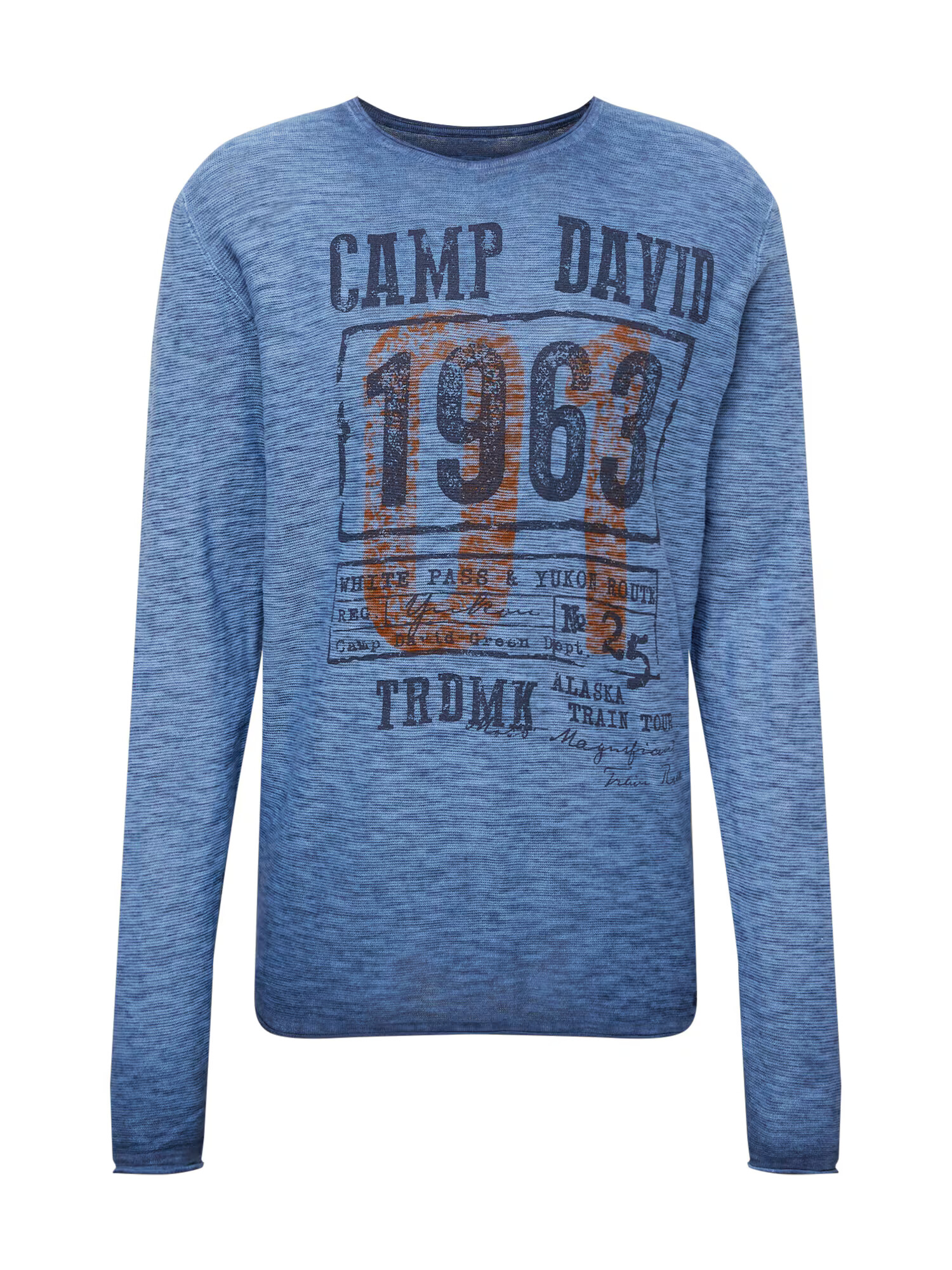 CAMP DAVID Pulover modra / rjava - Pepit.si