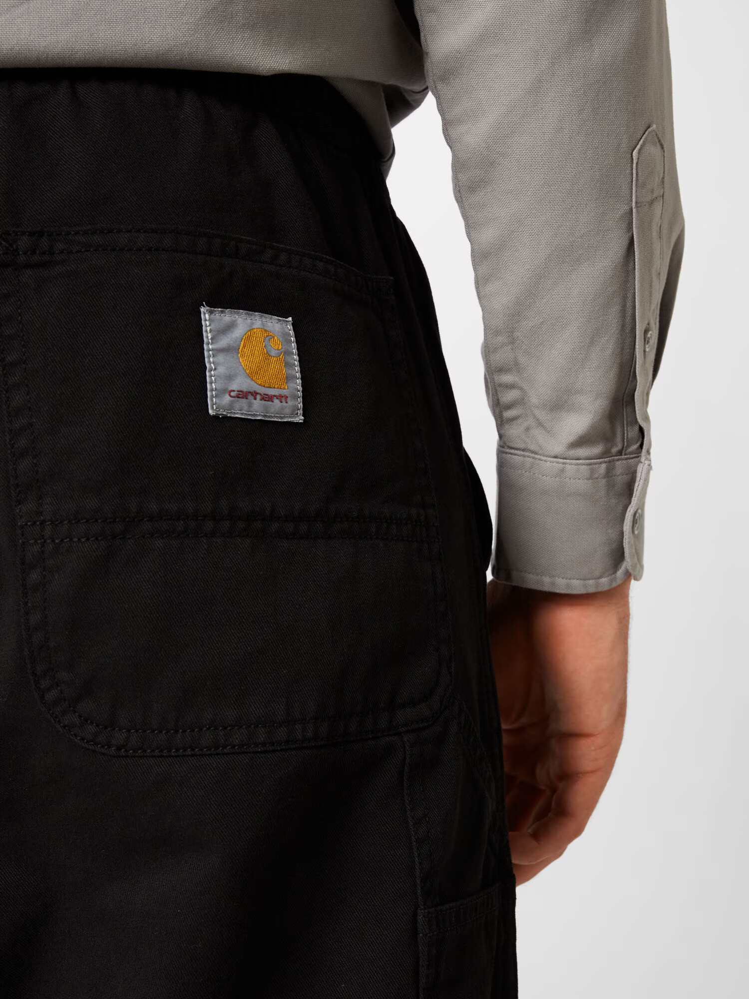 Carhartt WIP Hlače 'Flint' črna - Pepit.si