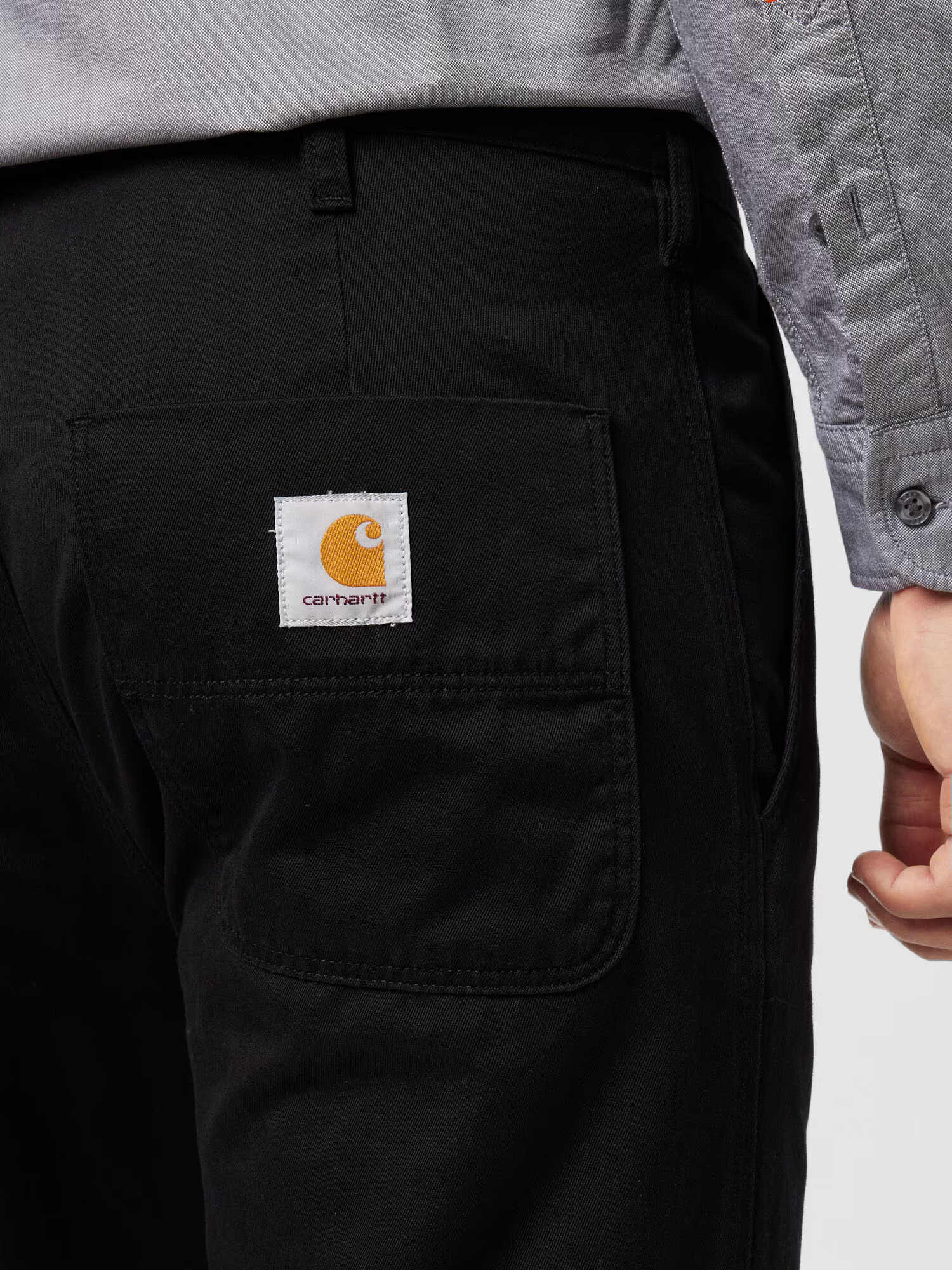 Carhartt WIP Hlače z naborki 'Abbott' črna - Pepit.si