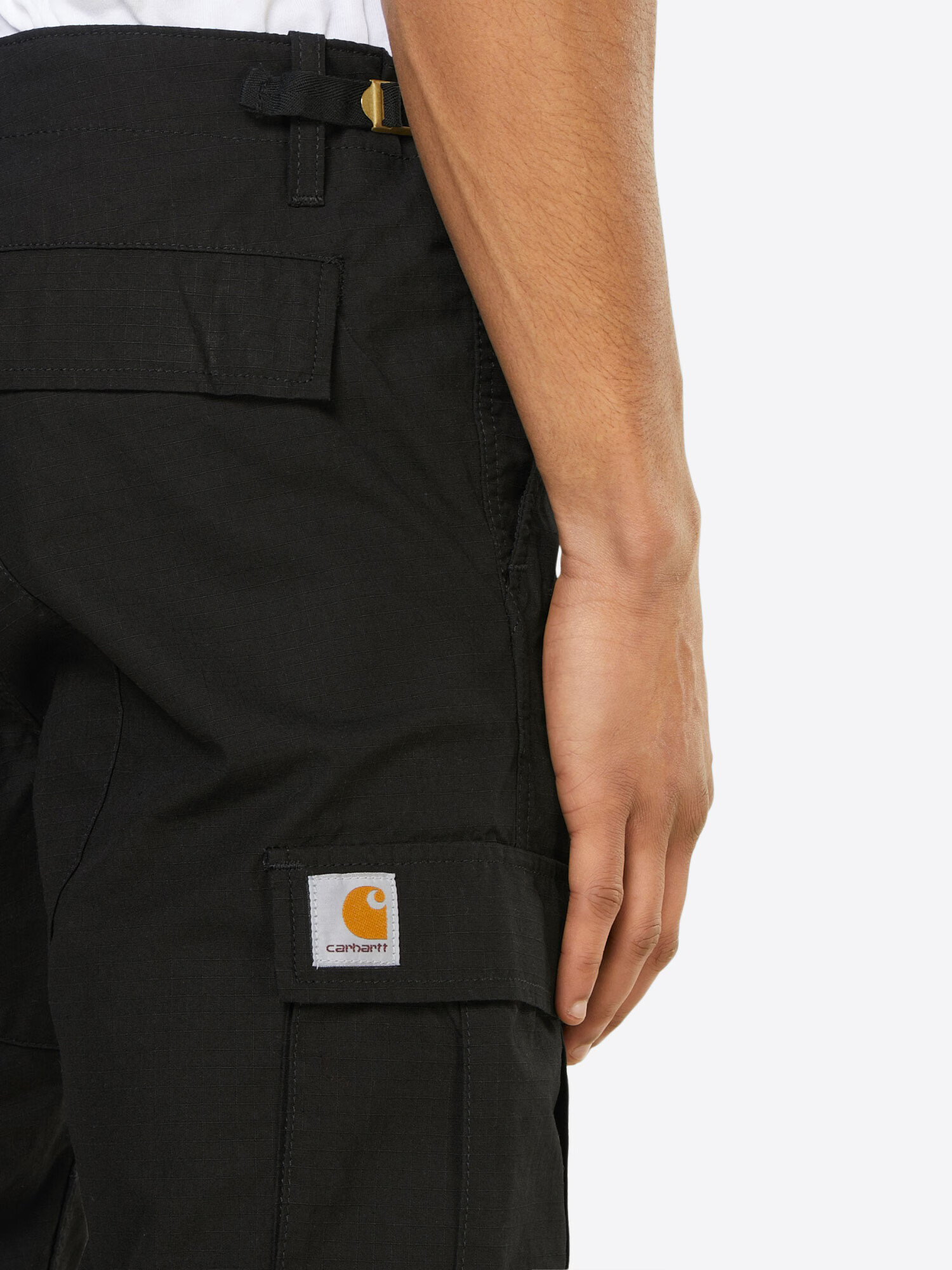 Carhartt WIP Kargo hlače 'Aviation' črna - Pepit.si