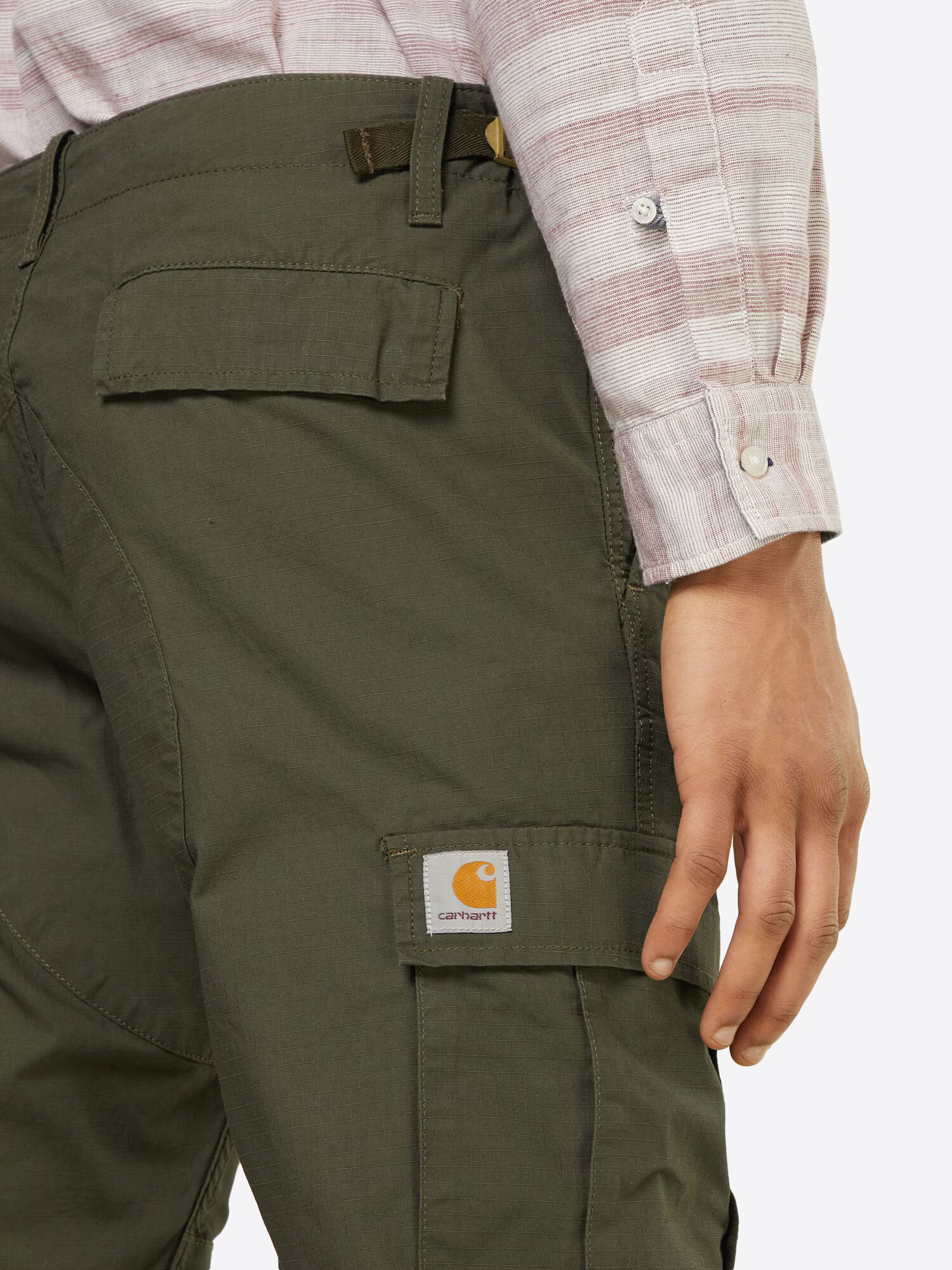 Carhartt WIP Kargo hlače 'Aviation Pant' oliva / temno zelena - Pepit.si