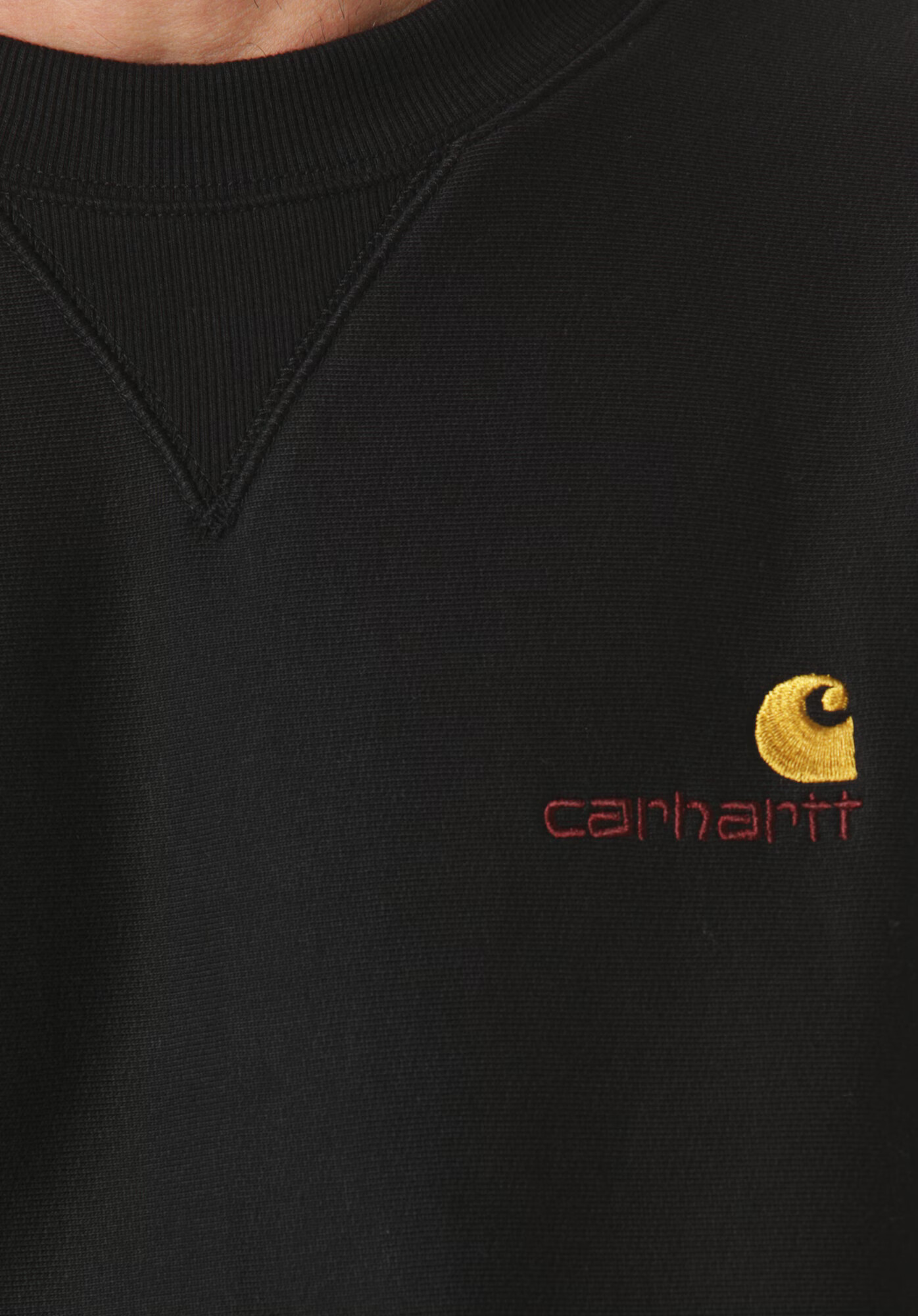 Carhartt WIP Majica 'American Script' črna - Pepit.si