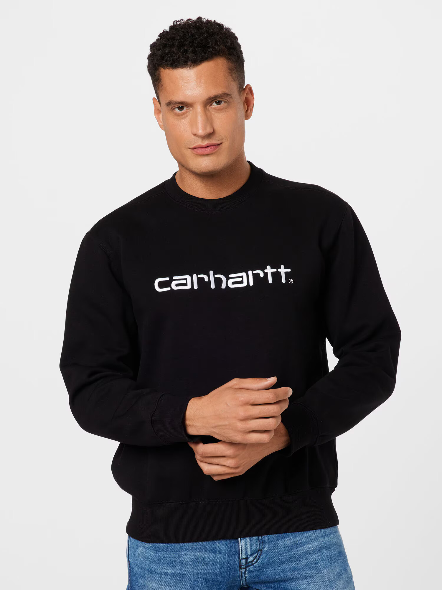 Carhartt WIP Majica črna / bela - Pepit.si