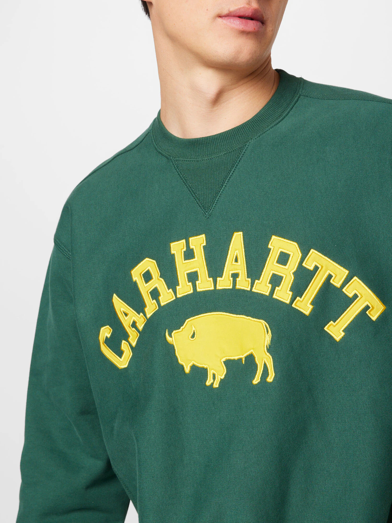 Carhartt WIP Majica rumena / smaragd - Pepit.si