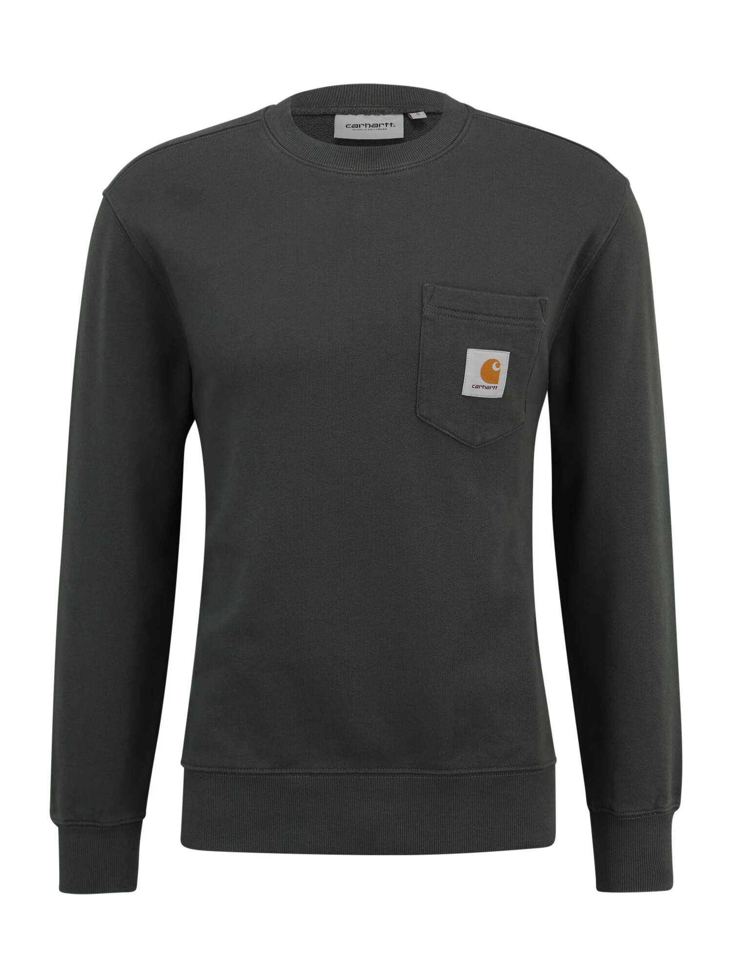 Carhartt WIP Majica temno zelena / oranžna / bela / črna - Pepit.si