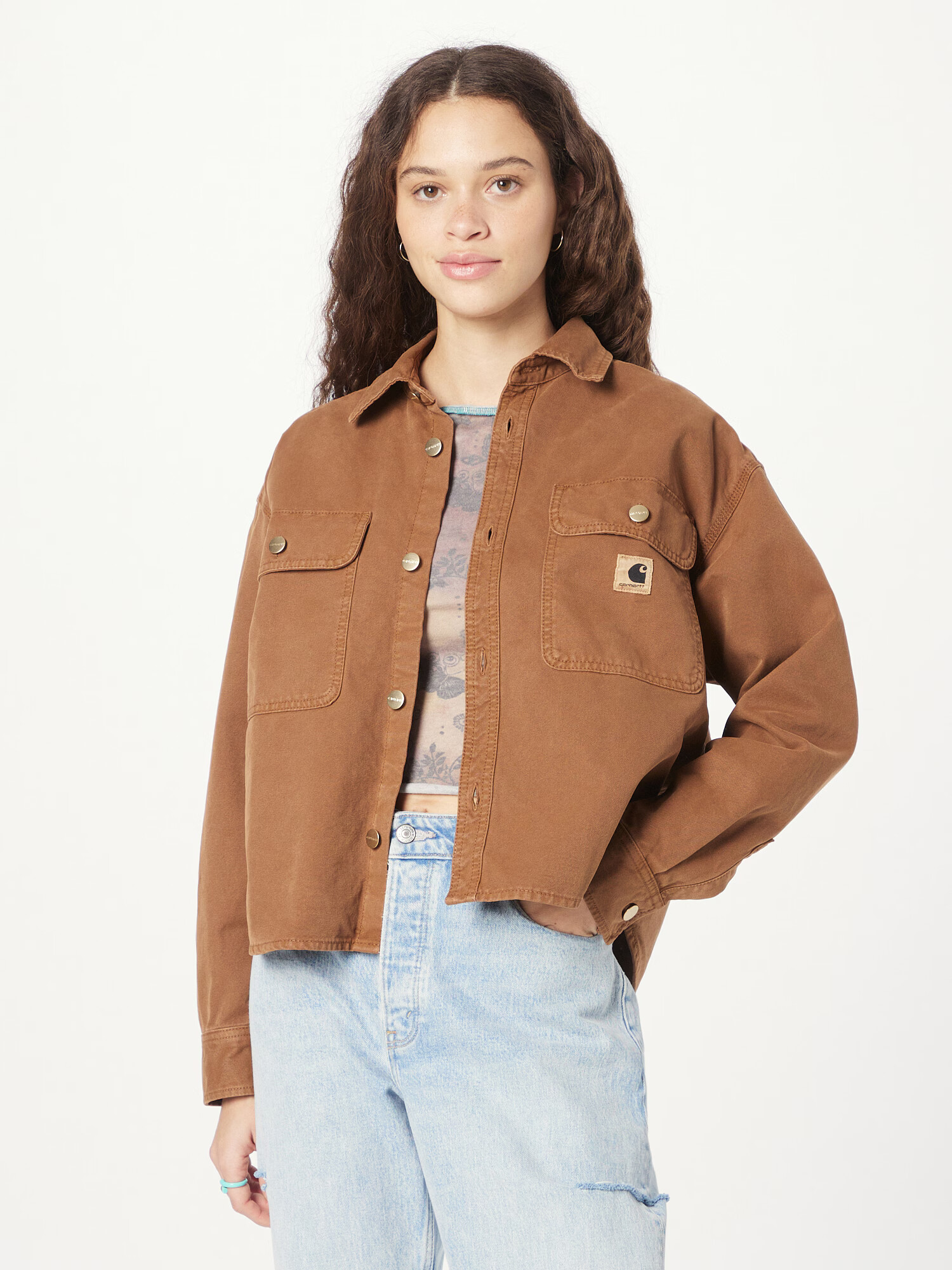 Carhartt WIP Prehodna jakna 'Amherst' svetlo rjava - Pepit.si