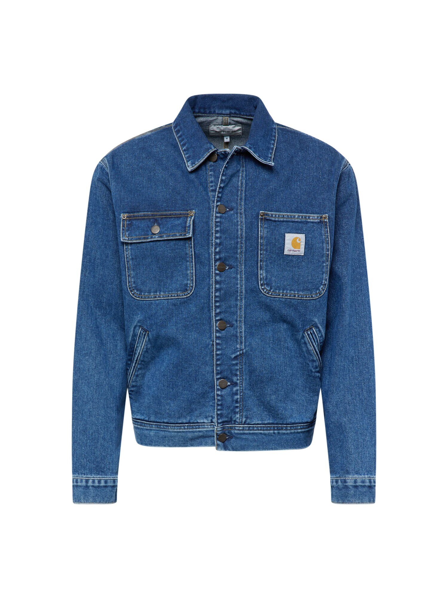 Carhartt WIP Prehodna jakna 'Saledo' moder denim - Pepit.si