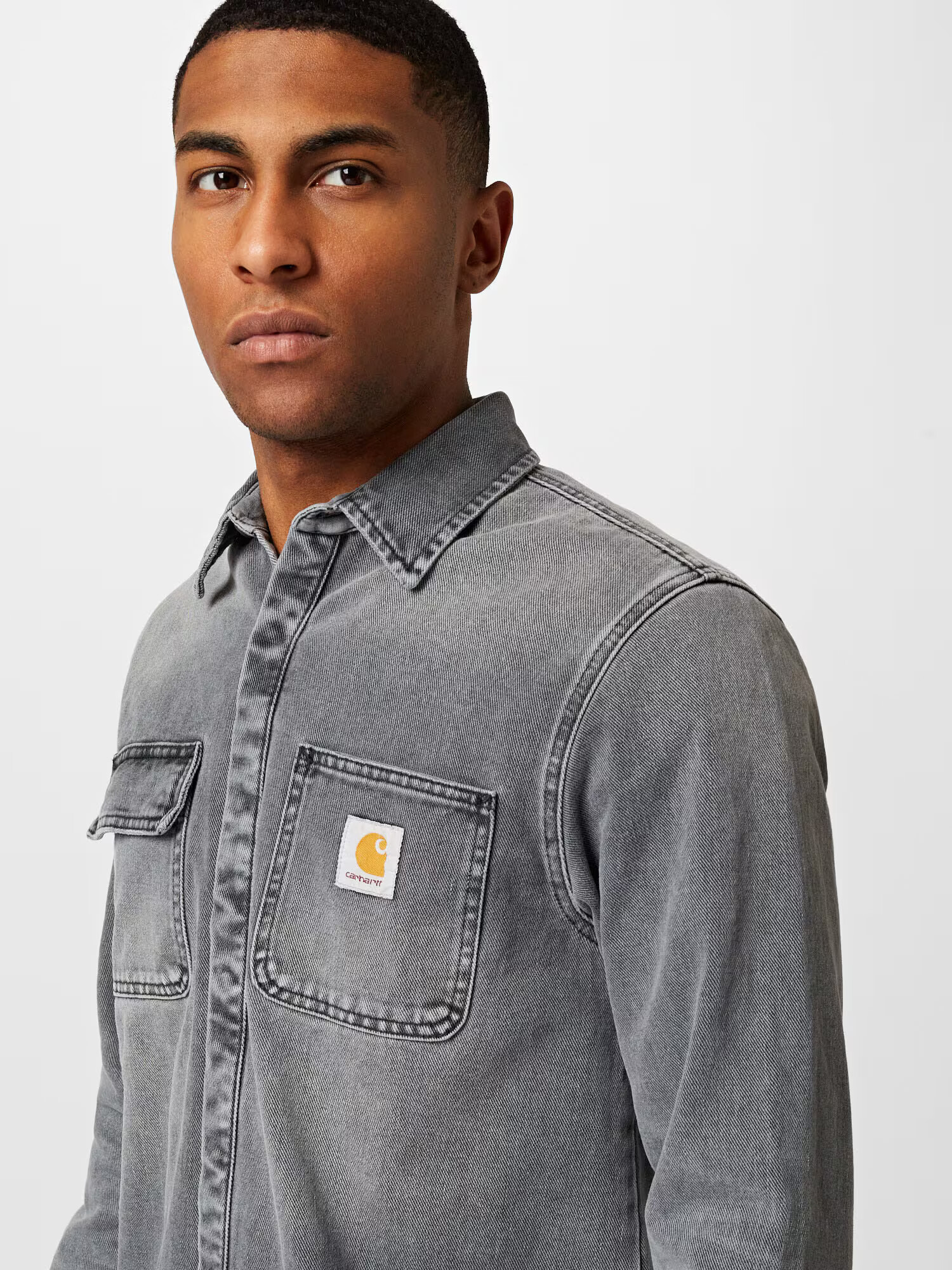 Carhartt WIP Srajca 'Salinac' rumena / črn denim / bela - Pepit.si