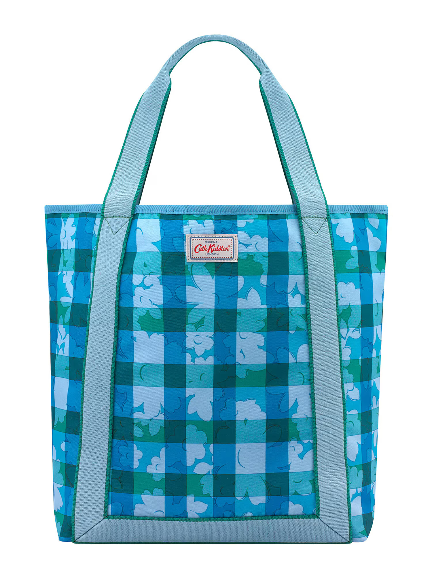 Cath Kidston Nakupovalna torba nebeško modra / nočno modra / zelena / žad / siva - Pepit.si