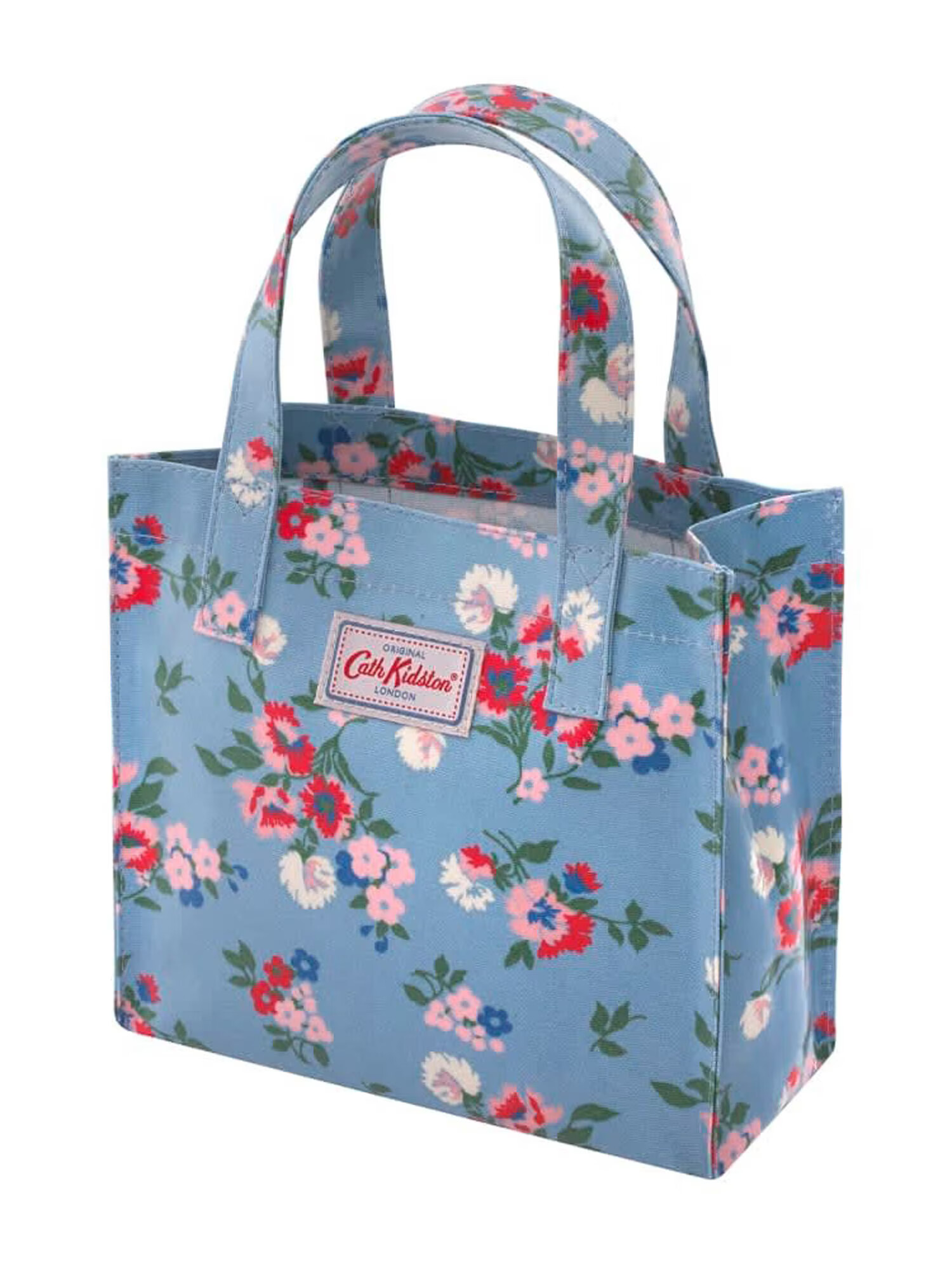 Cath Kidston Nakupovalna torba svetlo modra / roza / mornarska / grenada / travnato zelena - Pepit.si