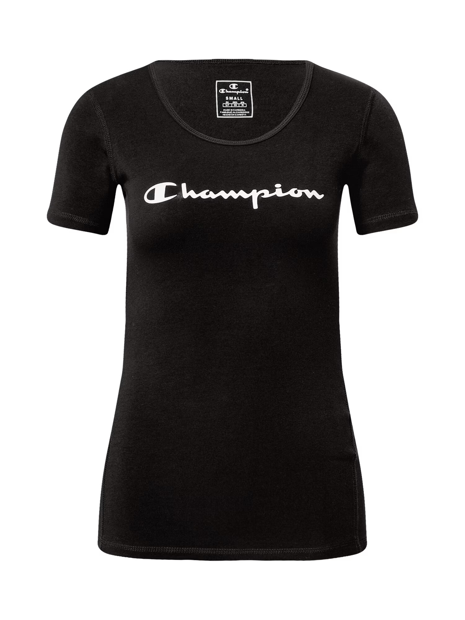 Champion Authentic Athletic Apparel Funkcionalna majica črna / bela - Pepit.si