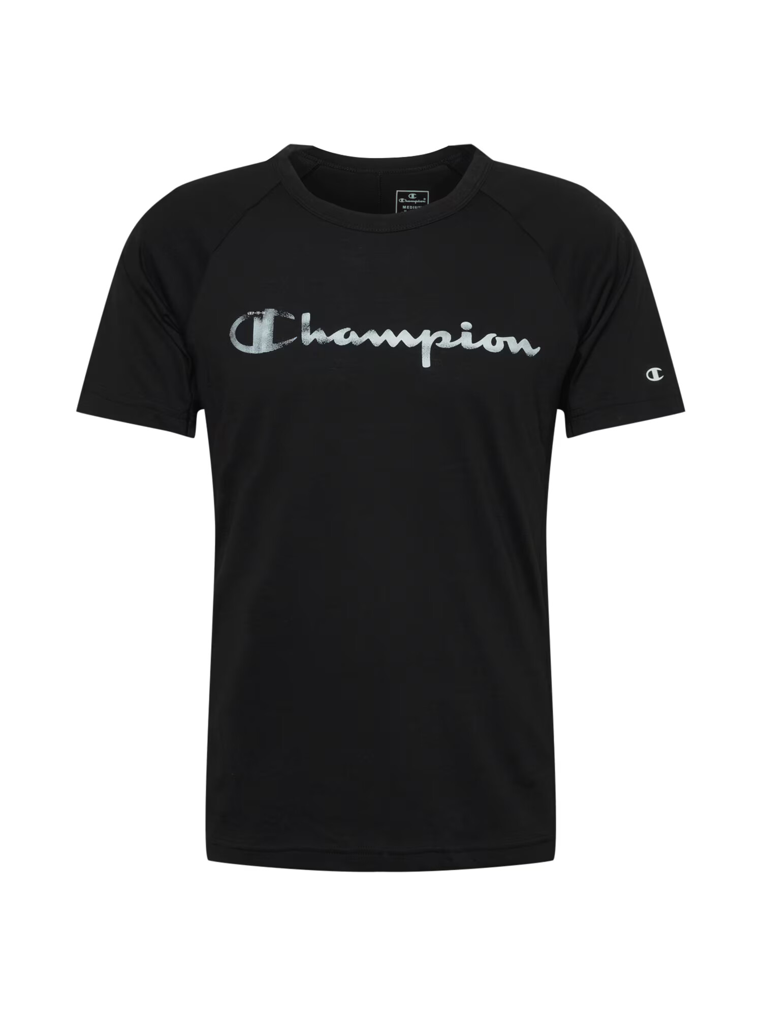 Champion Authentic Athletic Apparel Funkcionalna majica črna / bela - Pepit.si