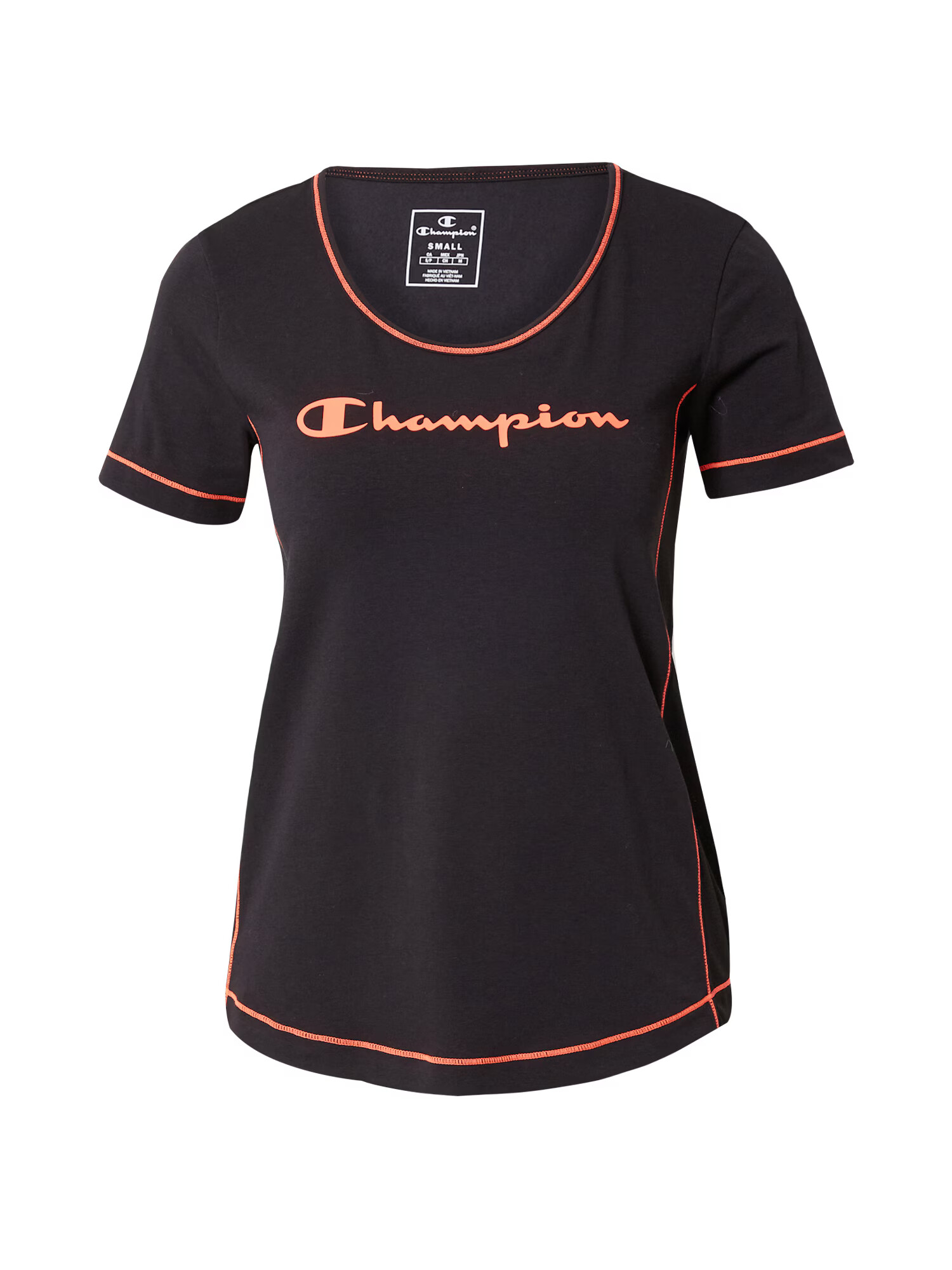 Champion Authentic Athletic Apparel Funkcionalna majica oranžna / črna - Pepit.si