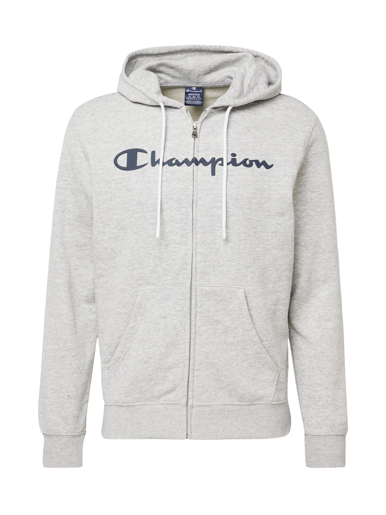 Champion Authentic Athletic Apparel Jopa na zadrgo encijan / pegasto siva - Pepit.si