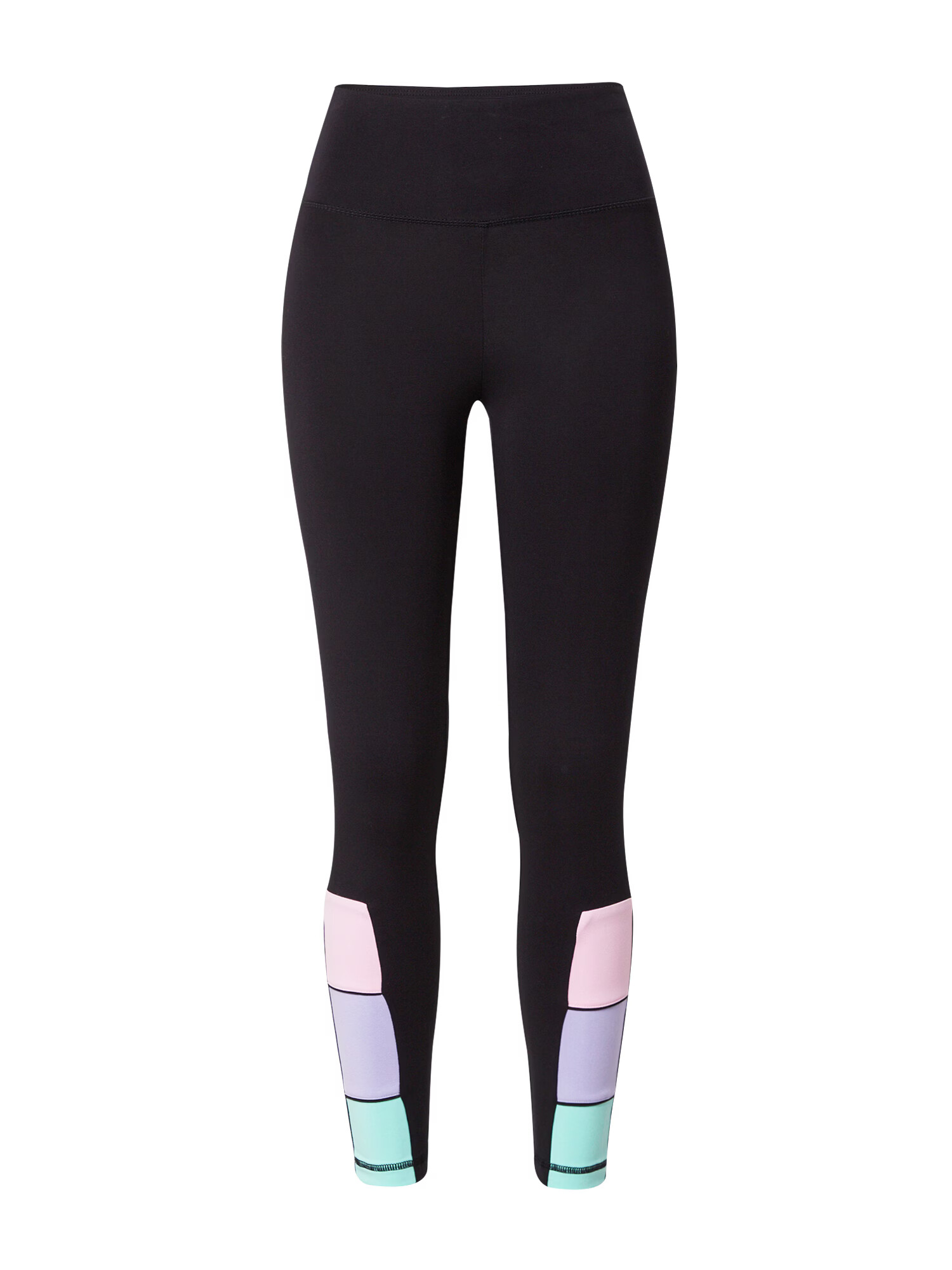 Champion Authentic Athletic Apparel Leggings črna / roza / majnica / meta - Pepit.si