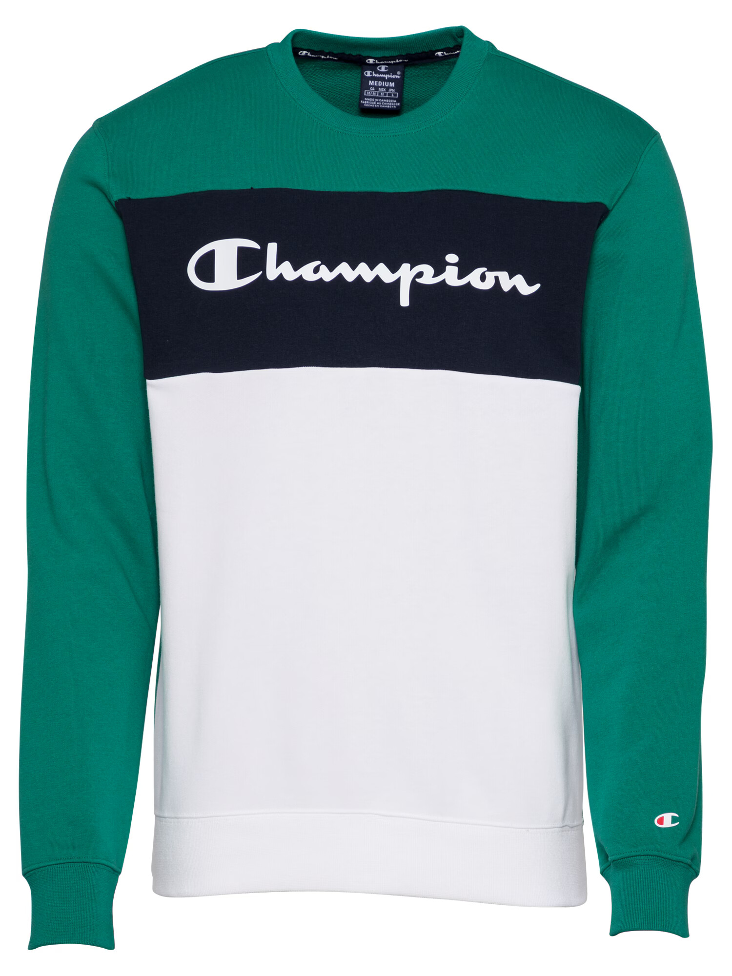 Champion Authentic Athletic Apparel Majica bela / mornarska / zelena - Pepit.si