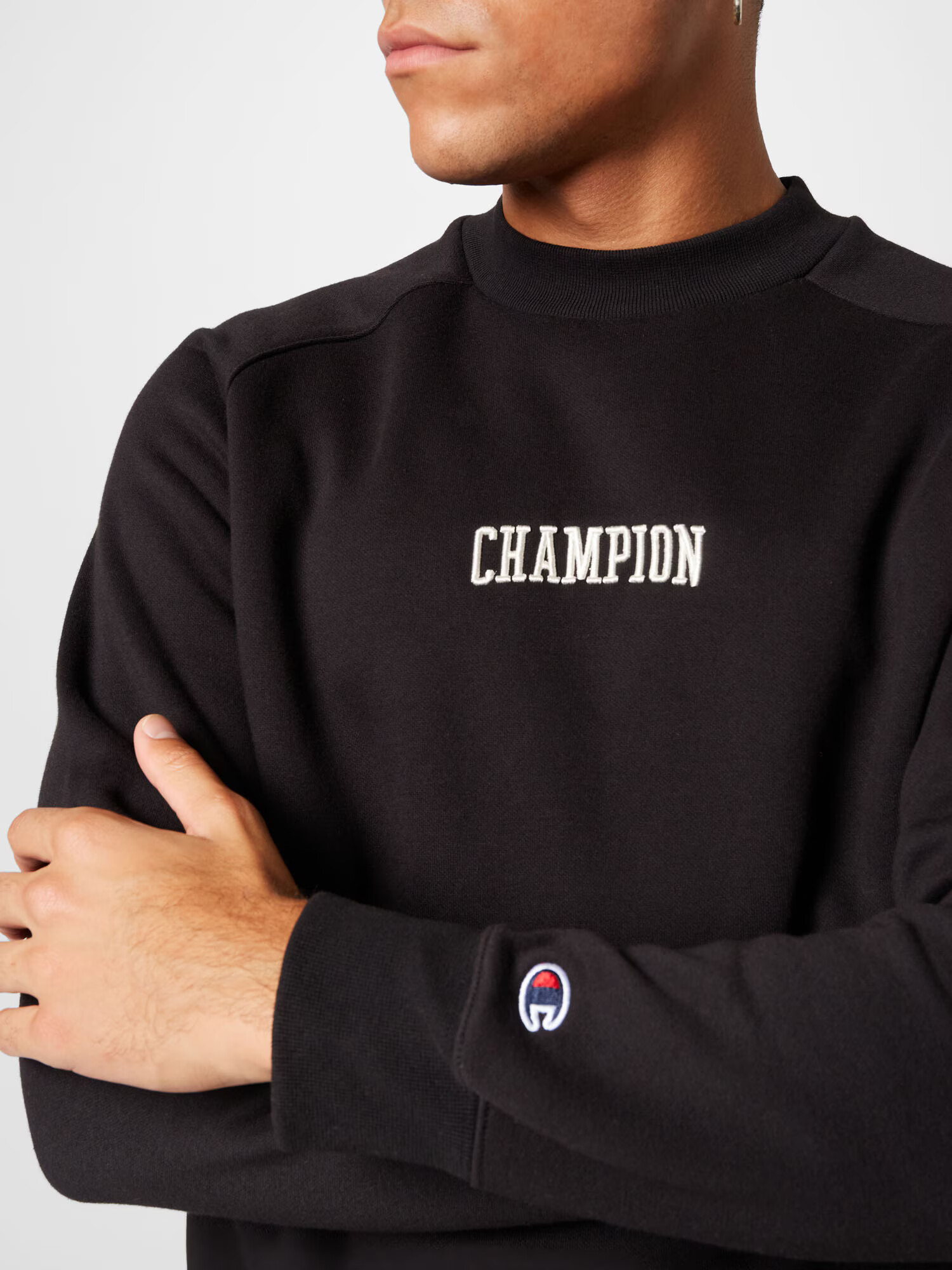 Champion Authentic Athletic Apparel Majica črna / bela - Pepit.si