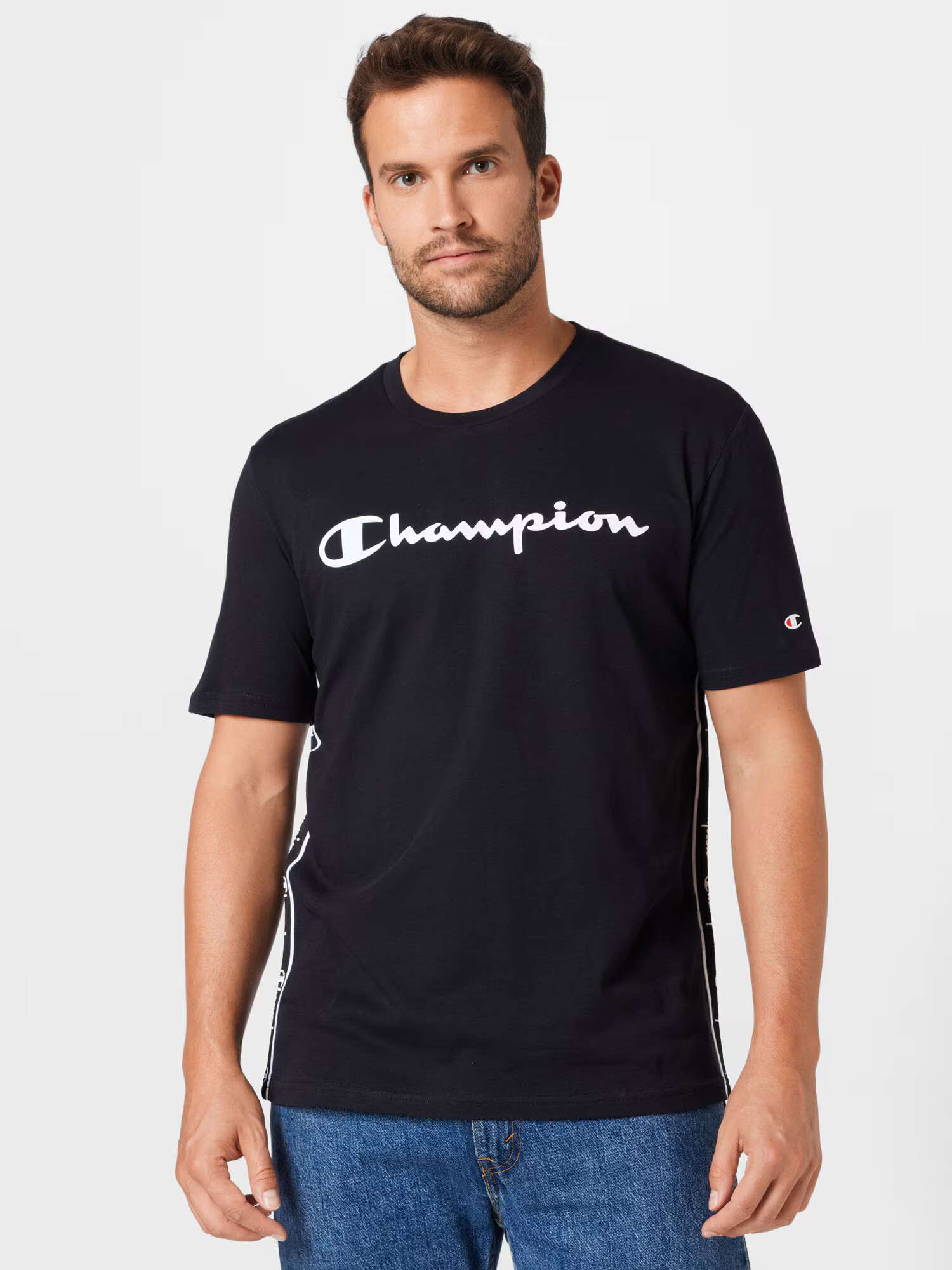 Champion Authentic Athletic Apparel Majica črna / bela - Pepit.si