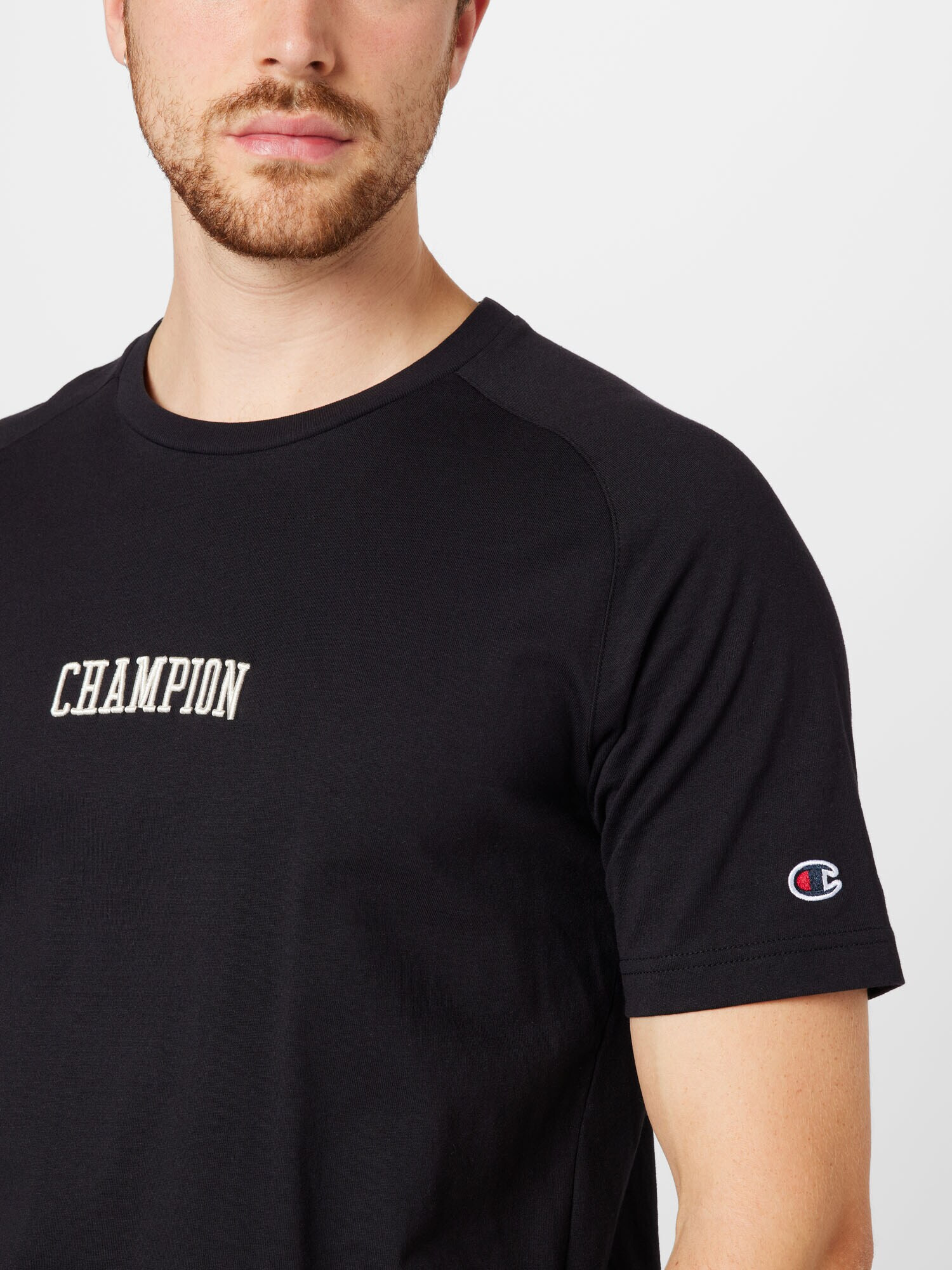 Champion Authentic Athletic Apparel Majica črna / bela - Pepit.si