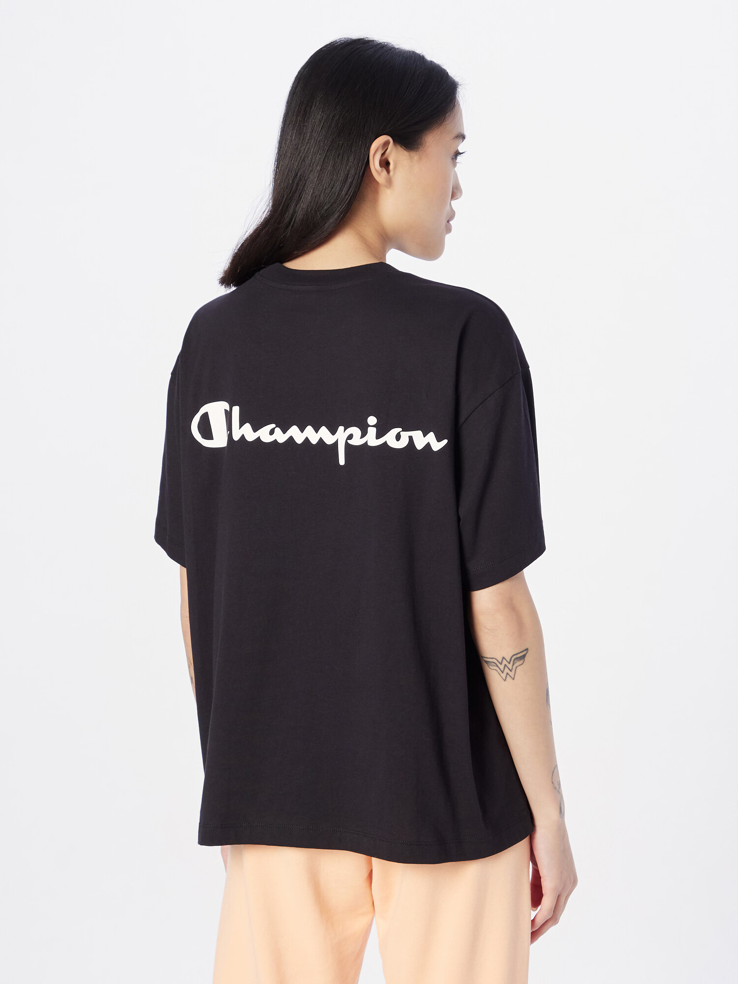 Champion Authentic Athletic Apparel Majica črna / bela - Pepit.si