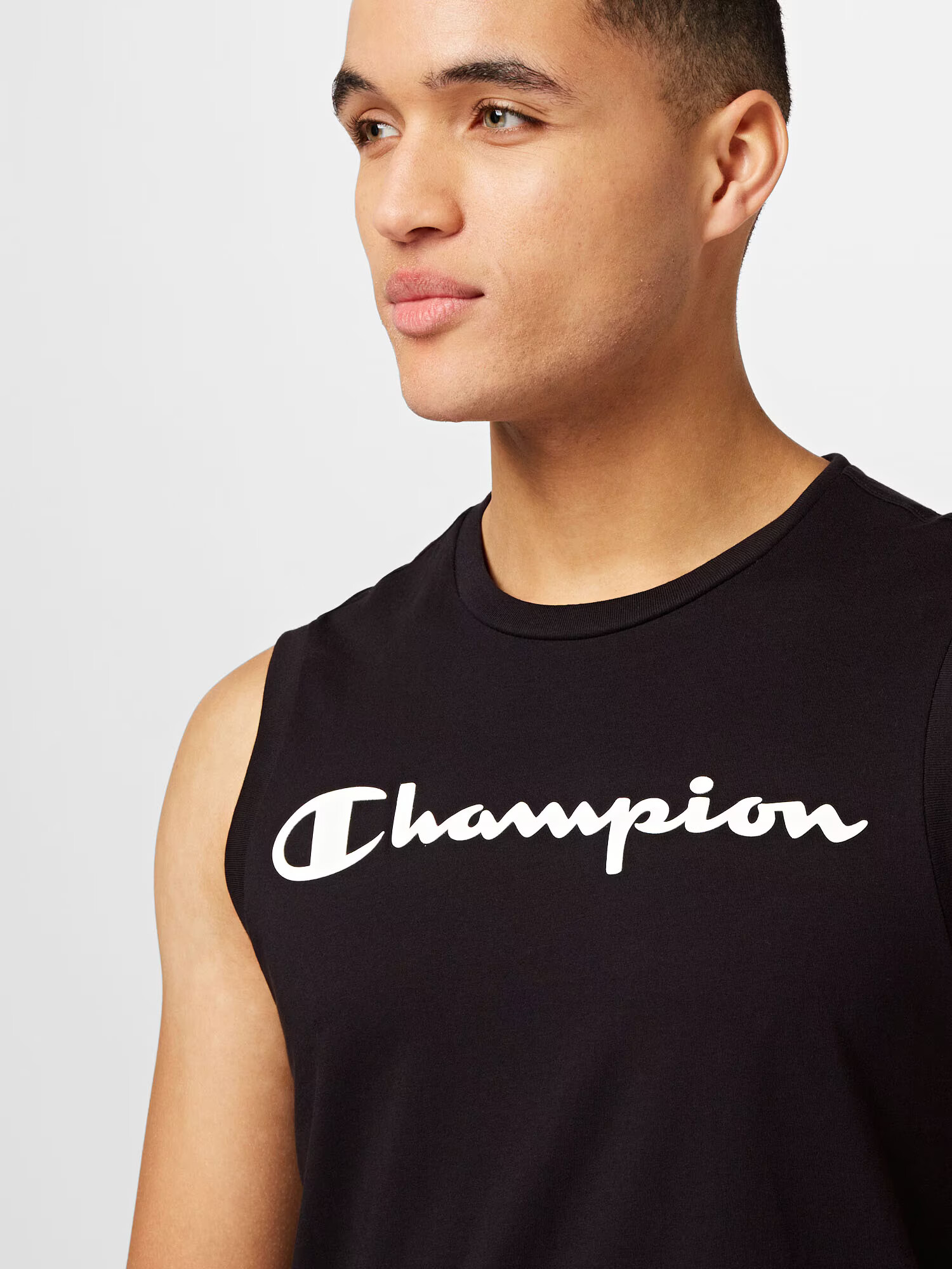 Champion Authentic Athletic Apparel Majica črna / bela - Pepit.si